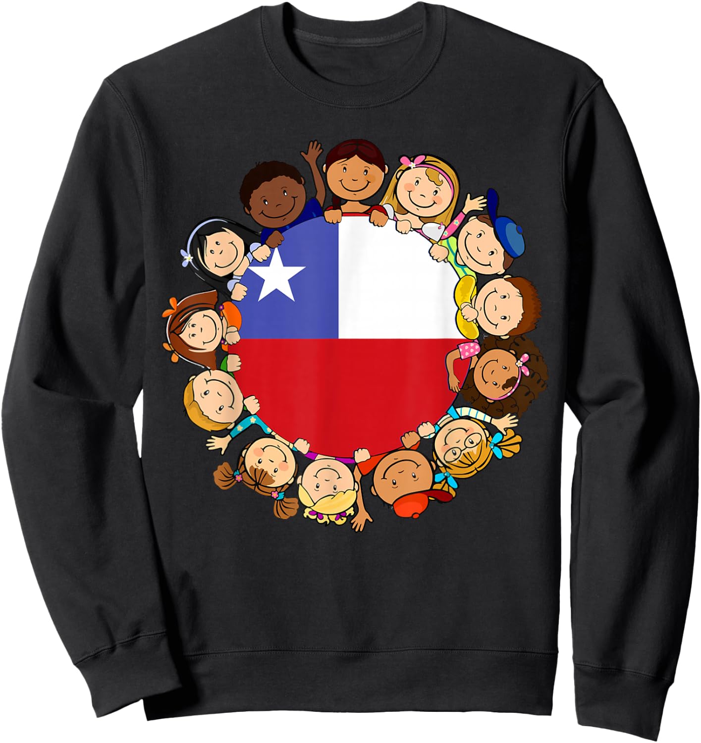 Chile Flag Hispanic Heritage Month Kids Boy Toddler Chilean Sweatshirt - Sweatshirt | Black