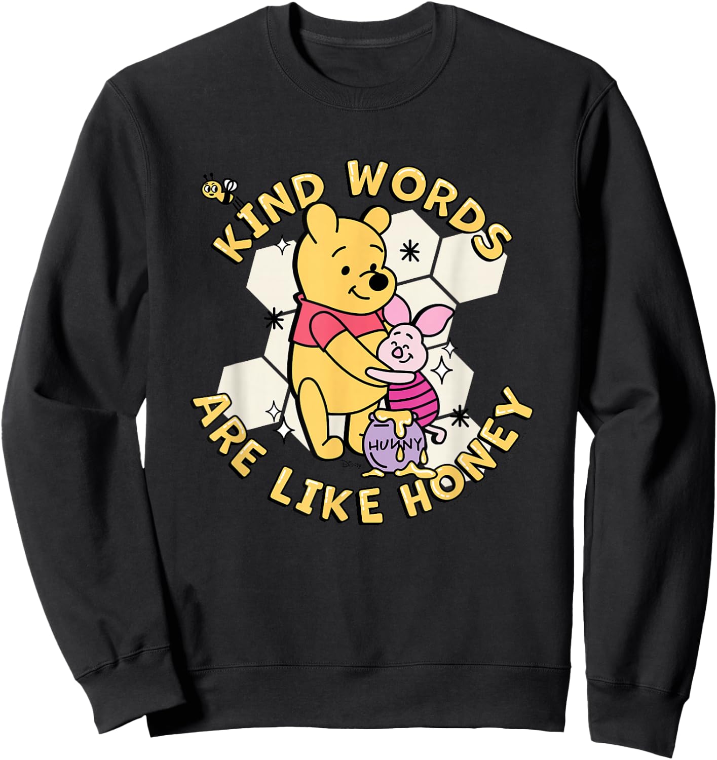 Winnie The Pooh - Kind Words are Like Honey Sweatshirt - Sweatshirt | Black