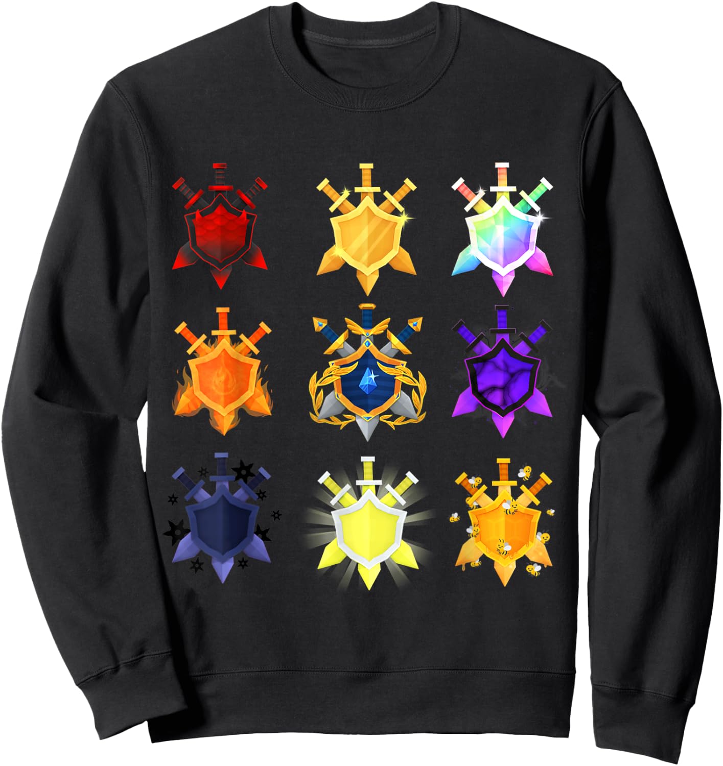 Treasure Quest Emblems Sweatshirt - Sweatshirt | Black