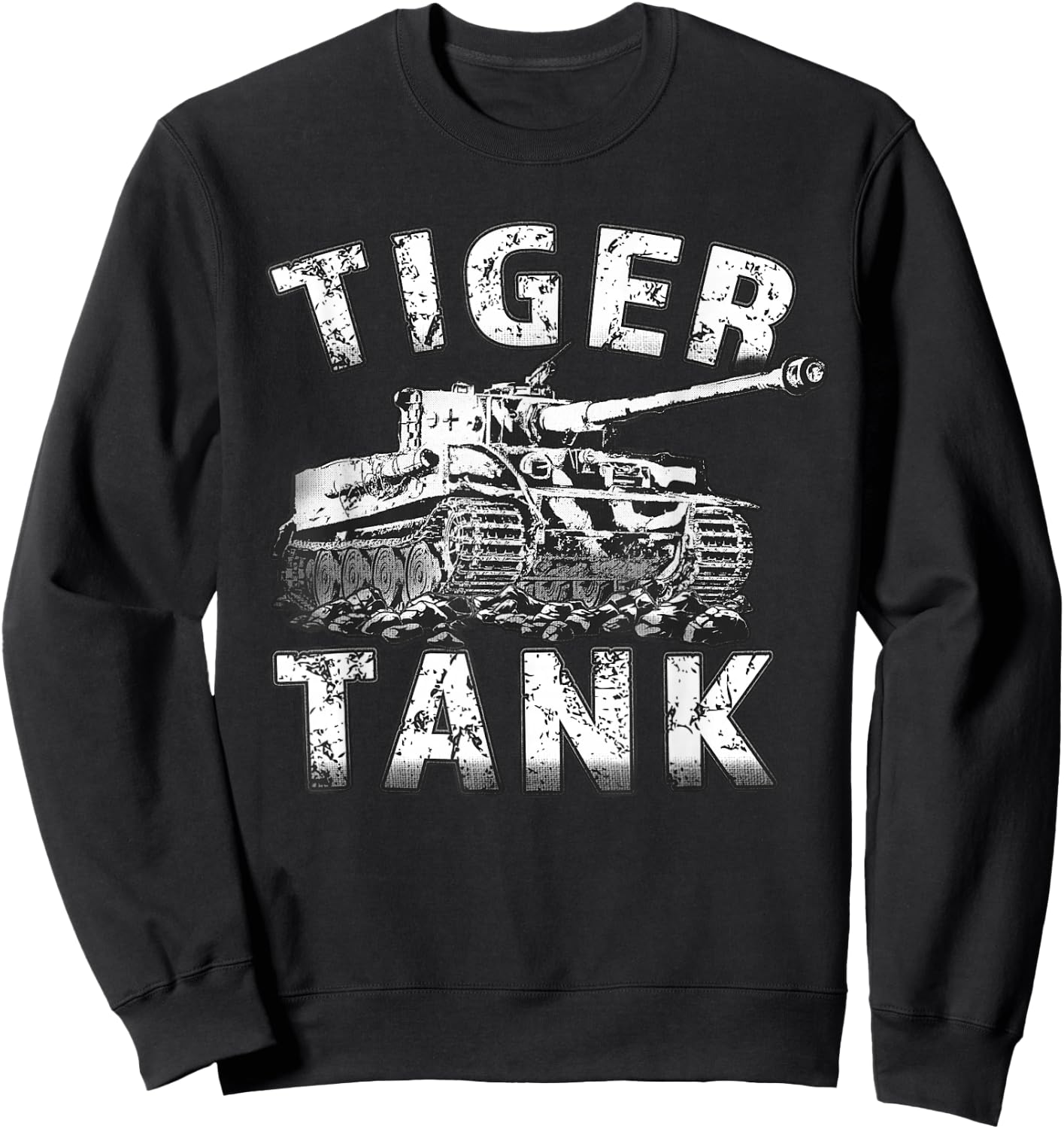 Tiger Tank Historical World War 2 WW2 German Panzer History Sweatshirt - Sweatshirt | Black