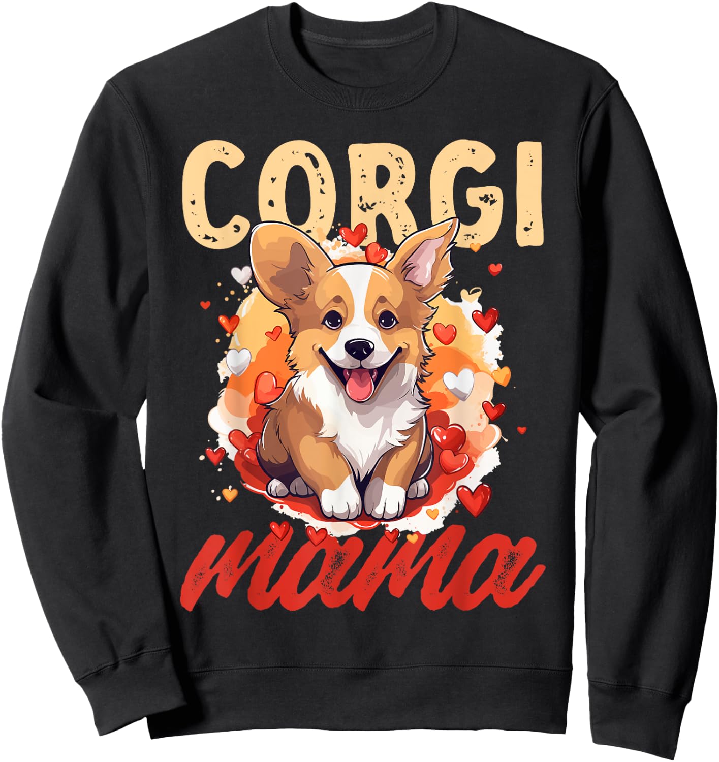 Pembroke Welsh Corgi - Corgi Mama Sweatshirt - Sweatshirt | Black