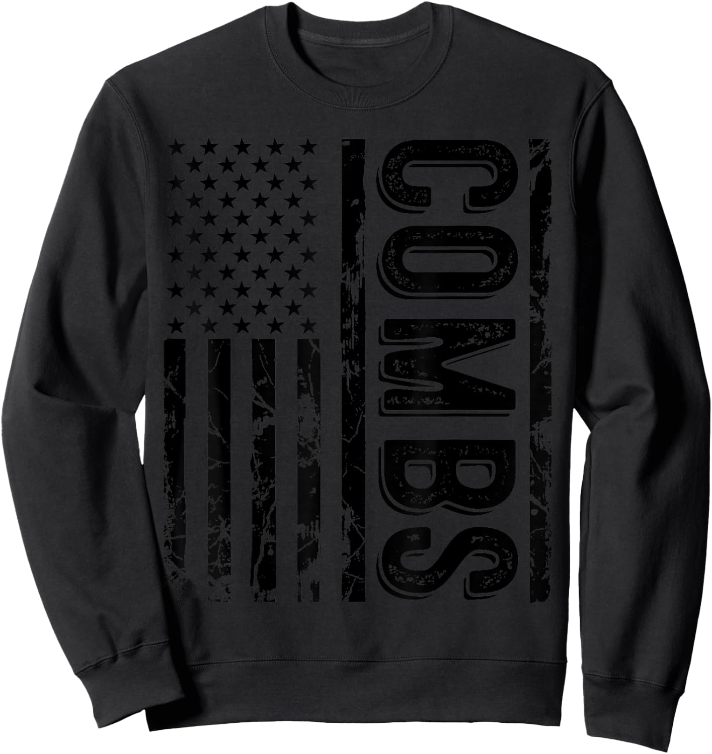 Combs Last Name Funny Surname Team Combs Family Reunion Sweatshirt - Sweatshirt | Black