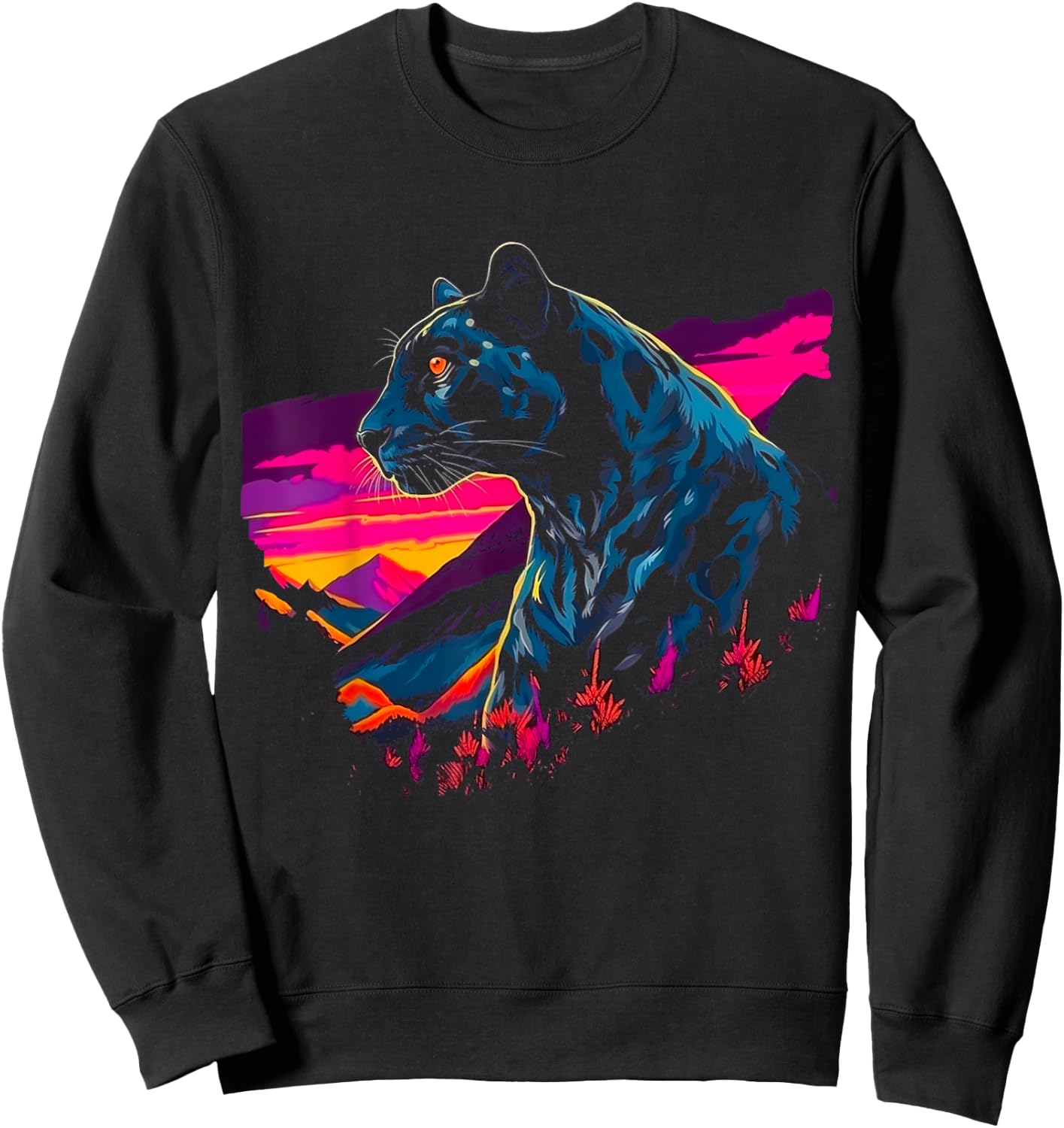 Pop Art Panther Sweatshirt - Sweatshirt | Black