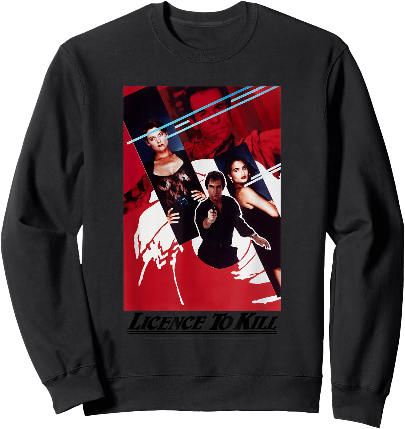 Official James Bond 007 Licence to Kill Sweatshirt - Sweatshirt | Black