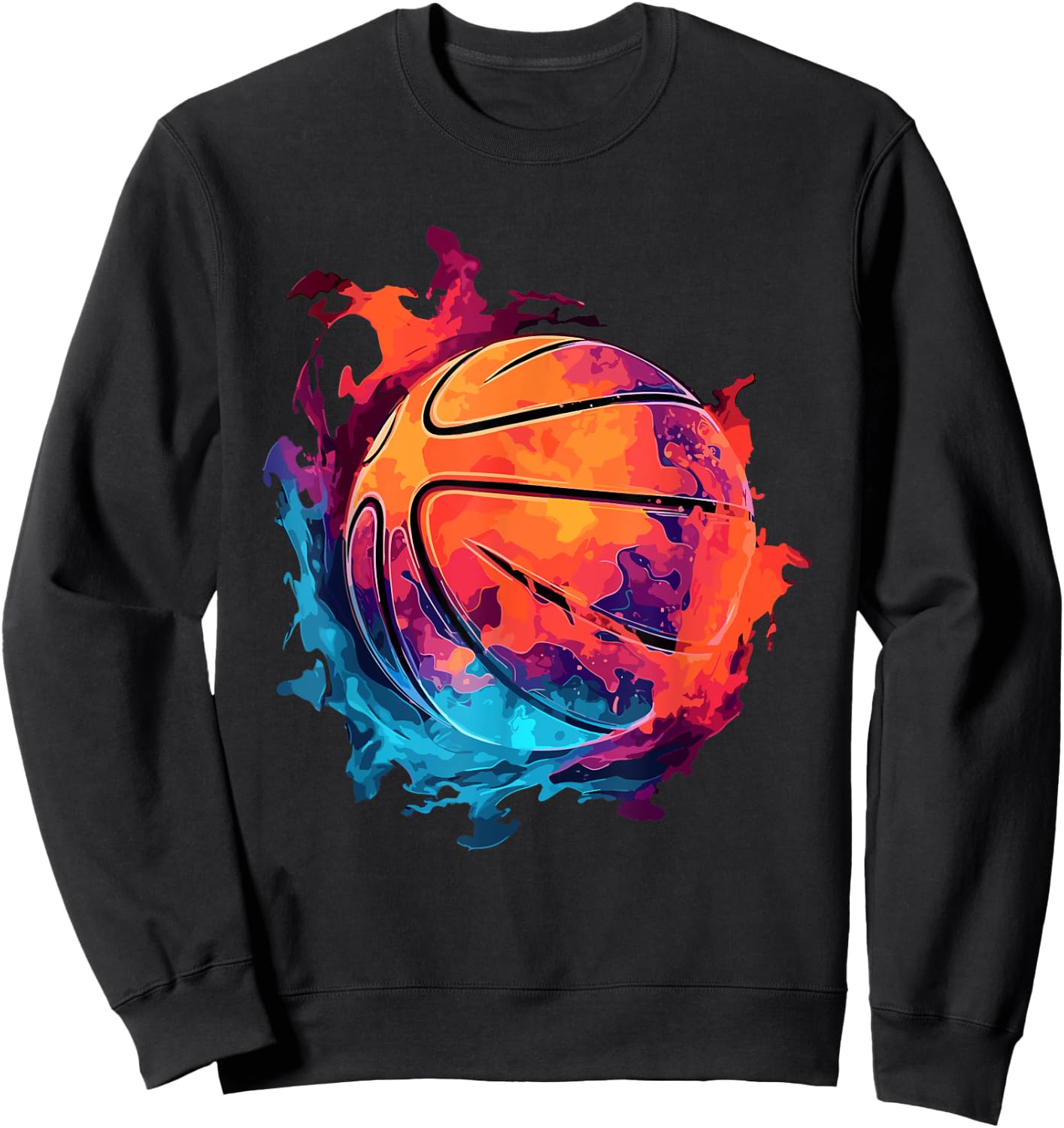 Colorful Basketball Player Outfit Slam Dunk Boys Sweatshirt - Sweatshirt | Black