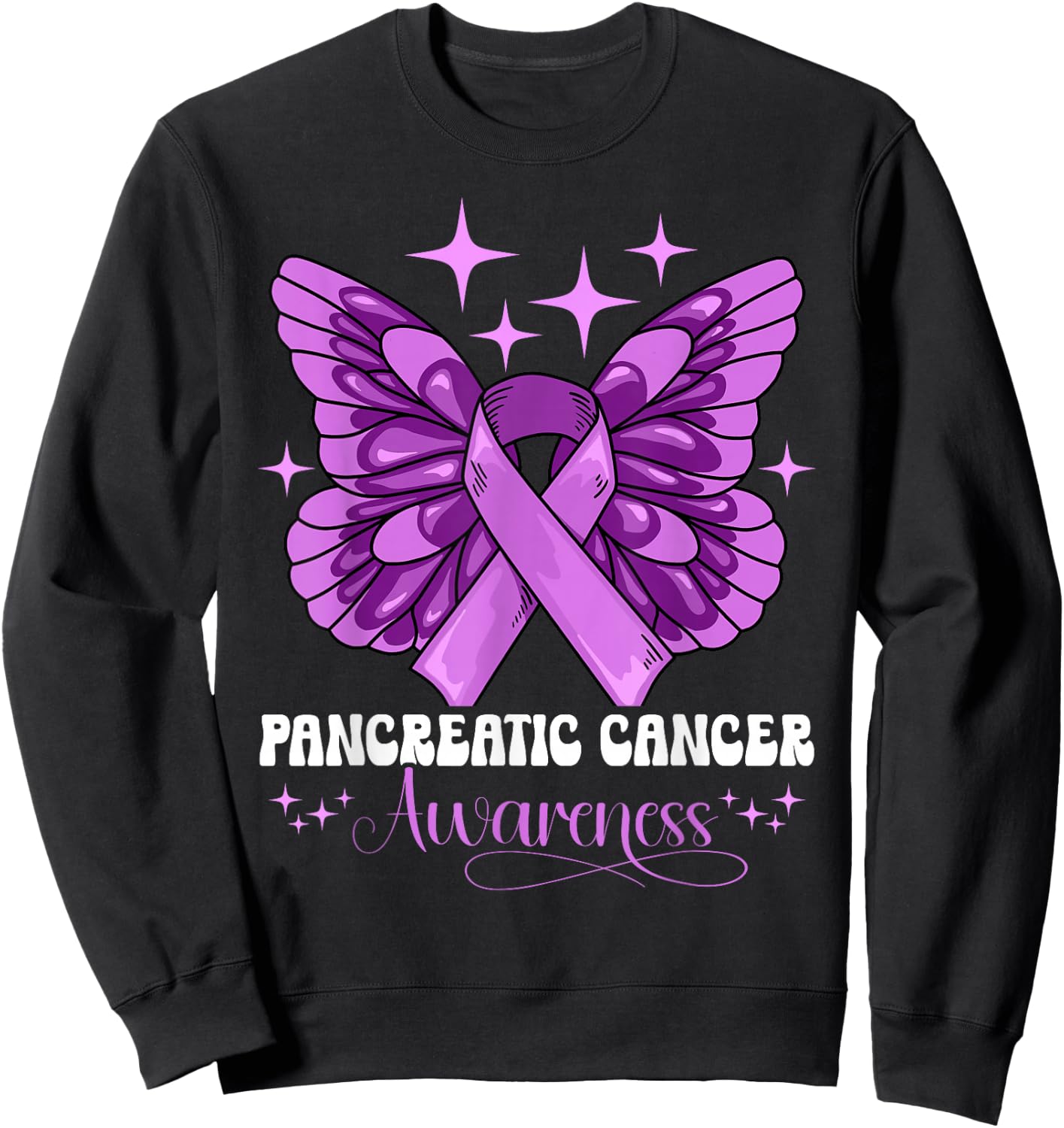 Pancreatic Cancer Awareness Sweatshirt - Sweatshirt | Black
