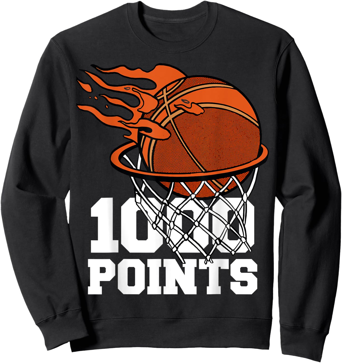 1000 Points Basketball Scorer High School Basketball Player Sweatshirt - Sweatshirt | Black