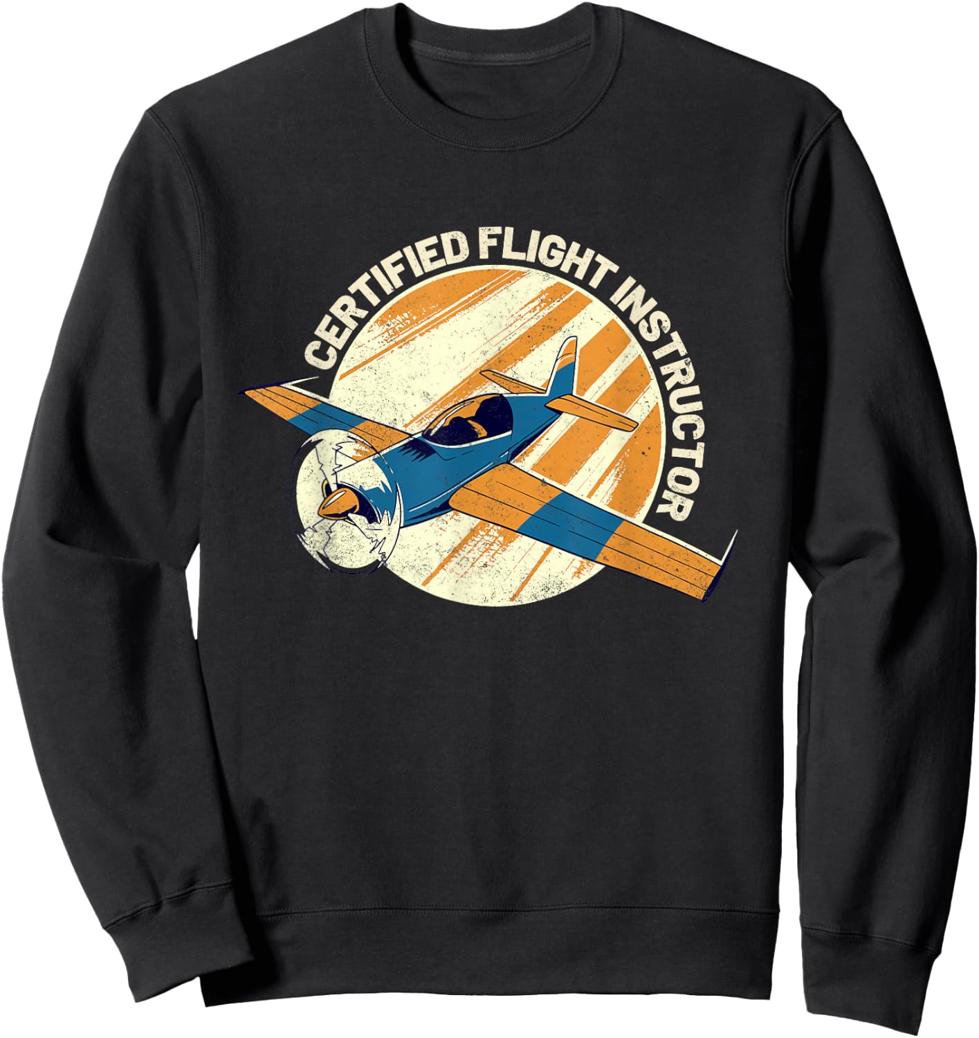 Certified Flight Instructor CFI Pilot Aircraft Instructor Sweatshirt - Sweatshirt | Black