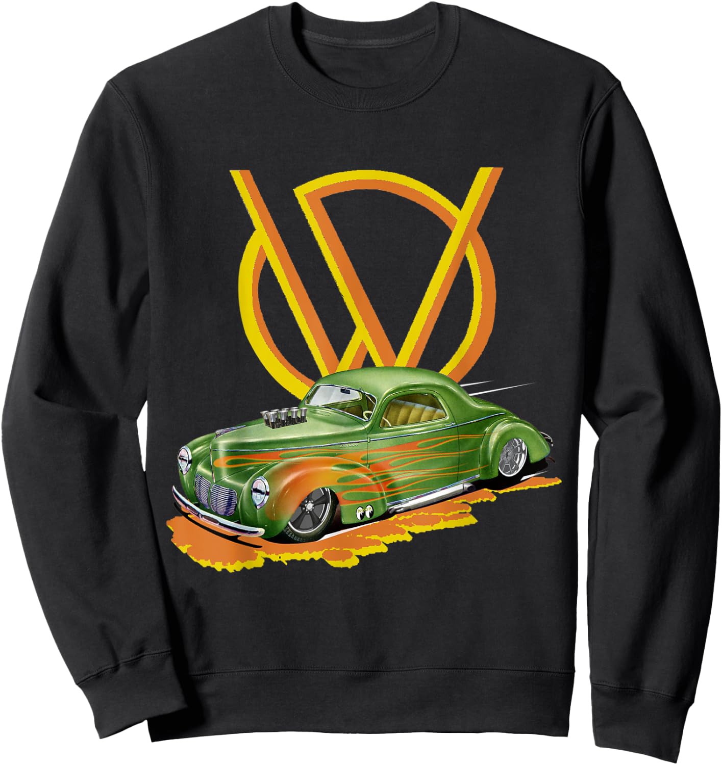 1940 Willys Hot Rod Business Coupe Speedway Model Sweatshirt - Sweatshirt | Black