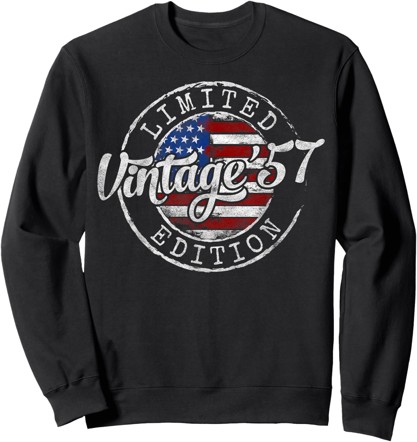 Vintage 1957 68th Birthday Gifts Women 68 Year Old Sweatshirt - Sweatshirt | Black