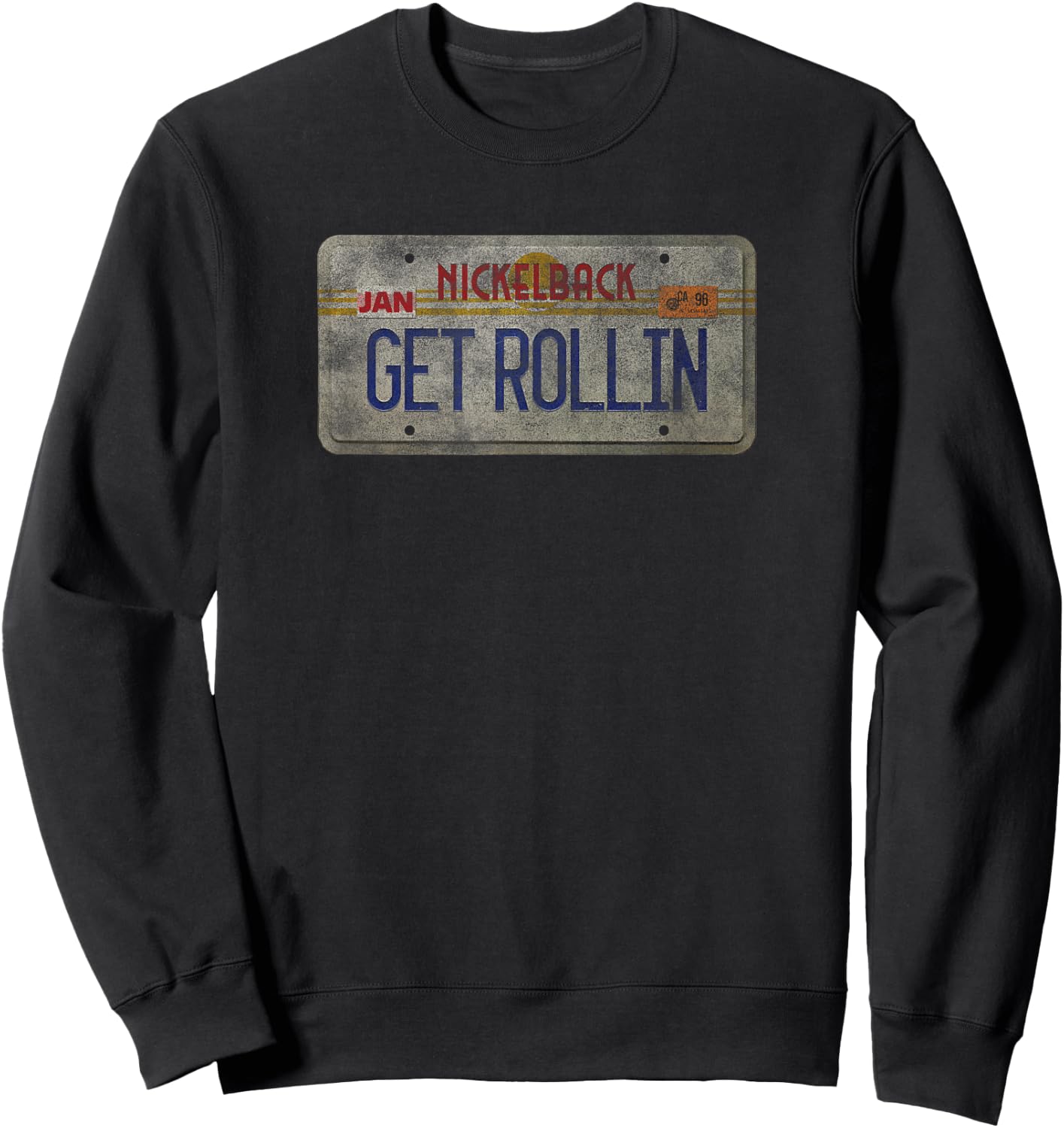 Nickelback Get Rollin' Plate Sweatshirt - Sweatshirt | Black
