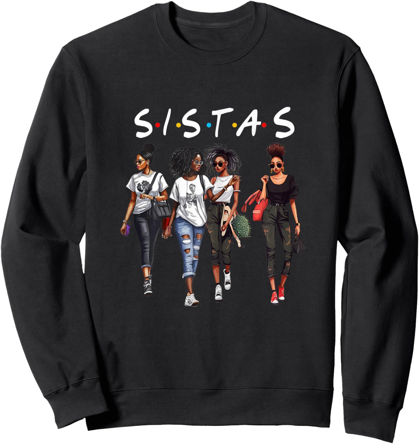 Melanin Queen African American Pride Black Girl Magic Attire Sweatshirt - Sweatshirt | Black