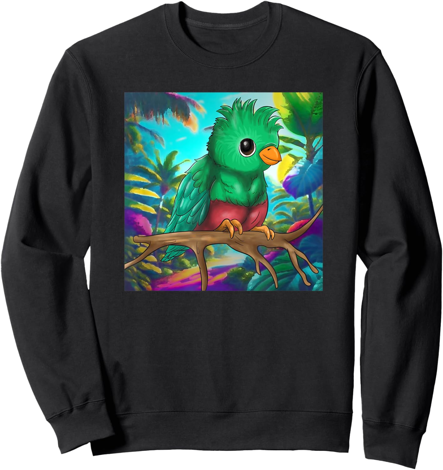 Guatemala Proud Hispanic Quetzal National Bird Guatemalan Sweatshirt - Sweatshirt | Black