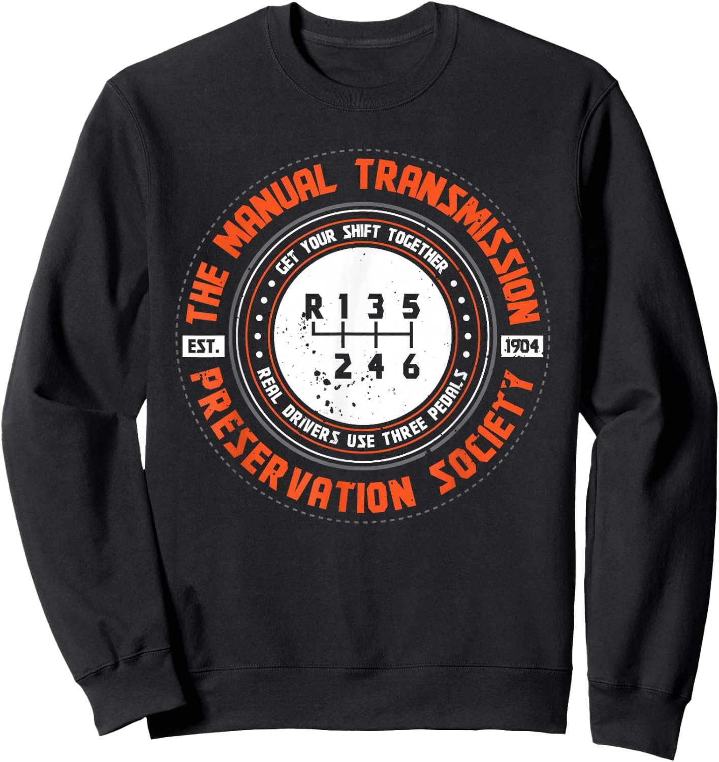 Manual Transmission Preservation Society Driving Driver Sweatshirt - Sweatshirt | Black