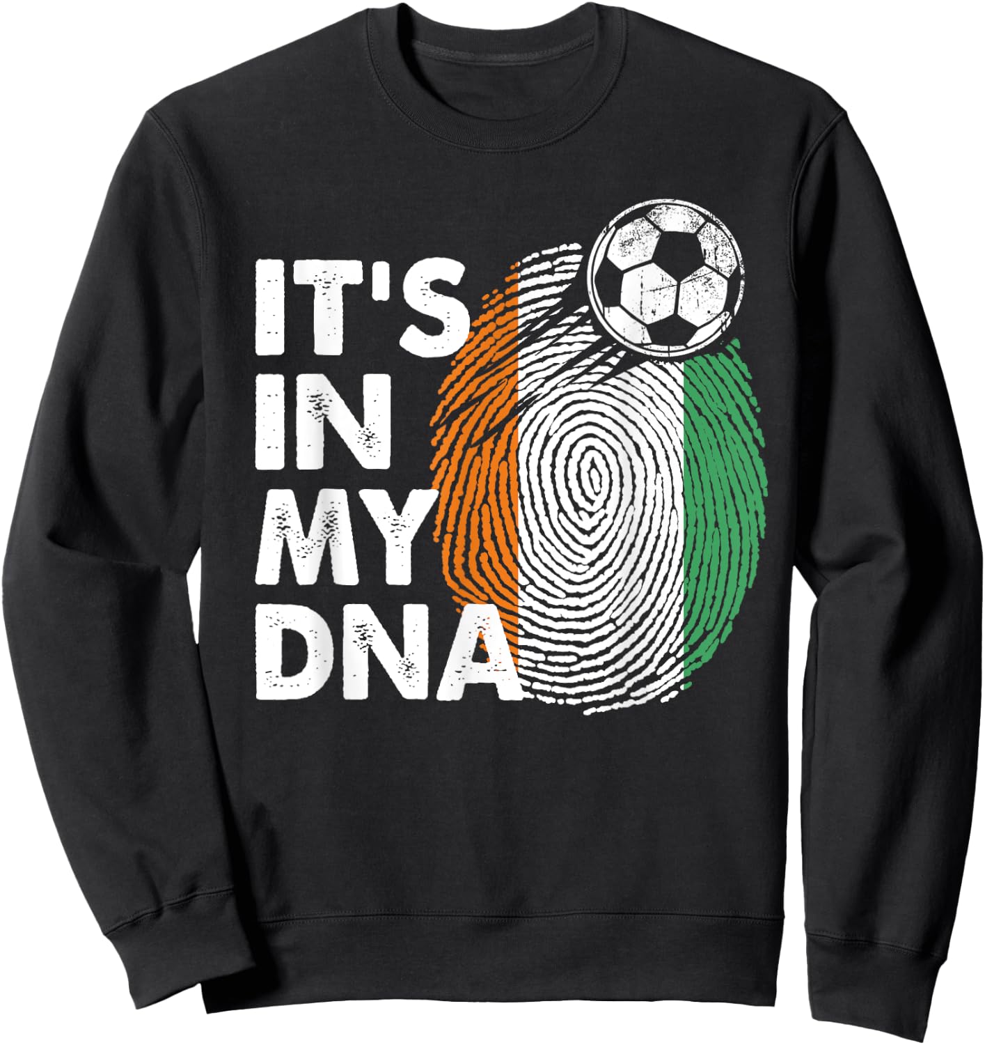 Cote D'ivoire In My DNA Cote D'ivoire Flag Team Sweatshirt - Sweatshirt | Black