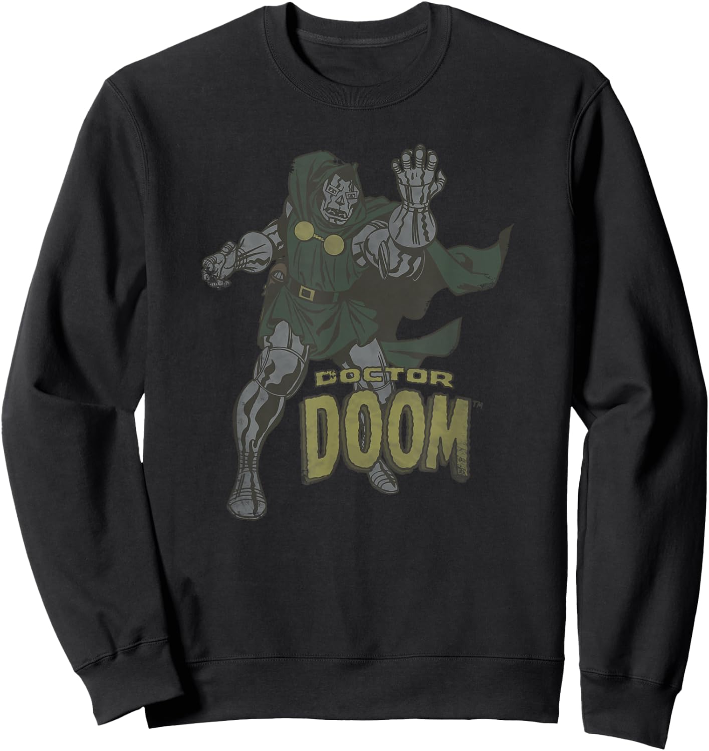 Marvel Fantastic Four Doctor Doom Vintage Portrait Sweatshirt - Sweatshirt | Black