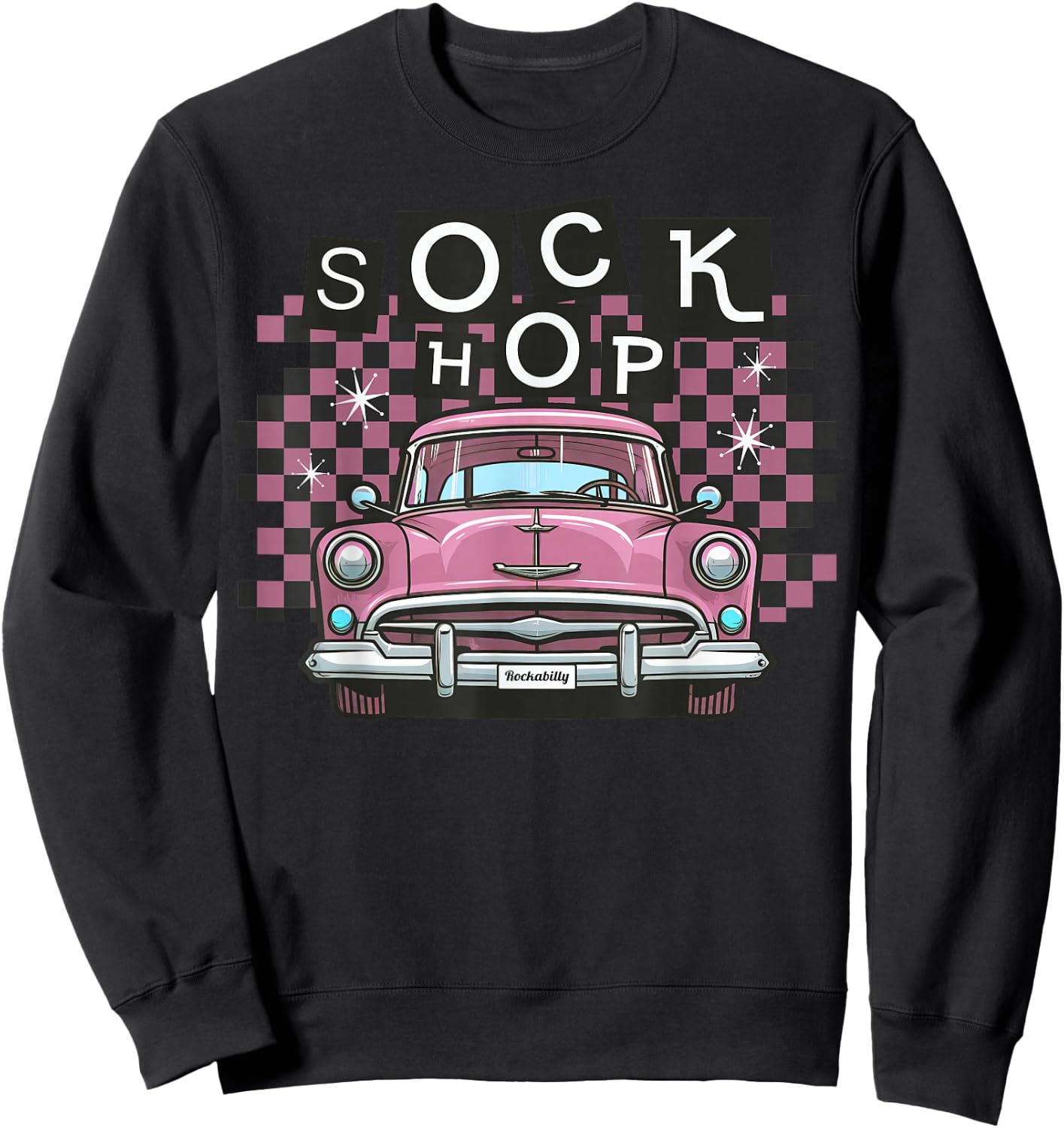 50s Sock Hop Dance Part Retro 1950s Party Doo Wop Rockabilly Sweatshirt - Sweatshirt | Black
