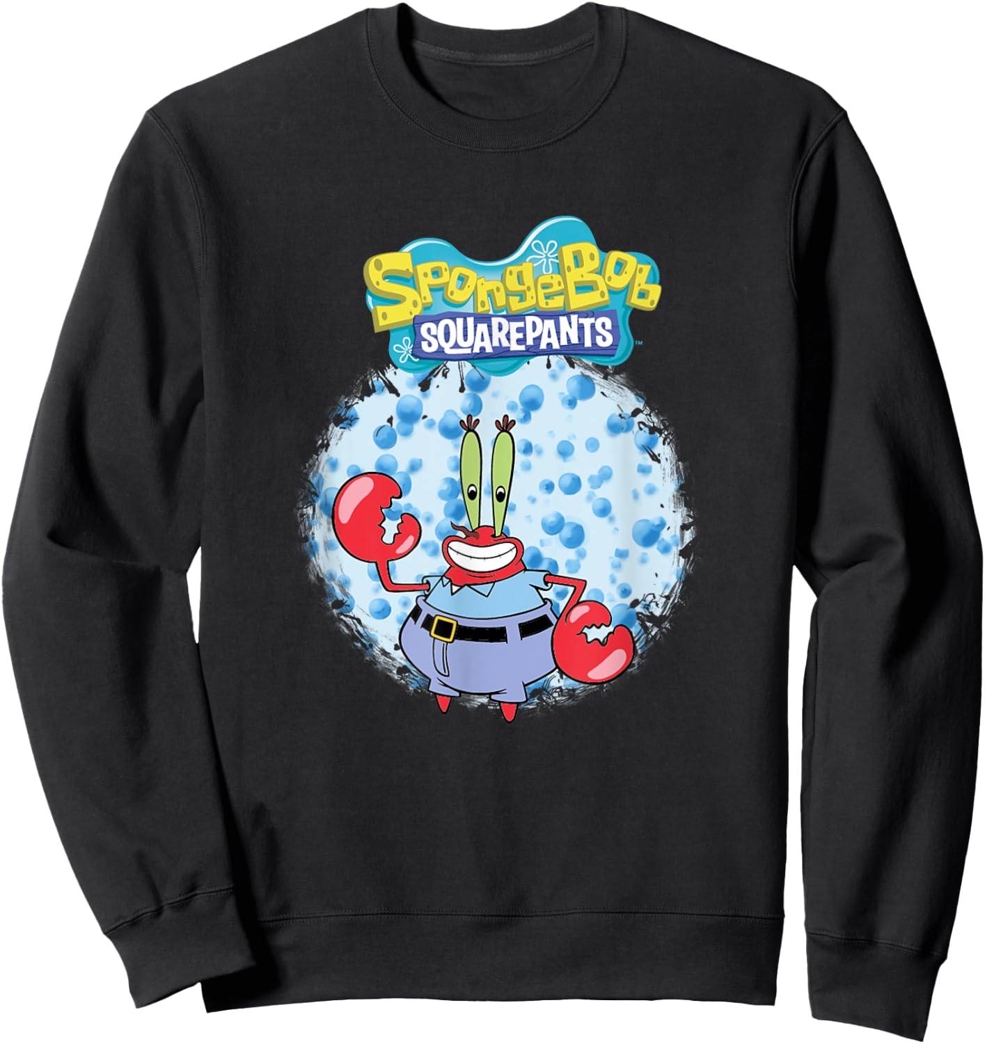 Mademark x SpongeBob SquarePants - Original SpongeBob Square Pants - Mr. Krabs with bubbles Sweatshirt - Sweatshirt | Black
