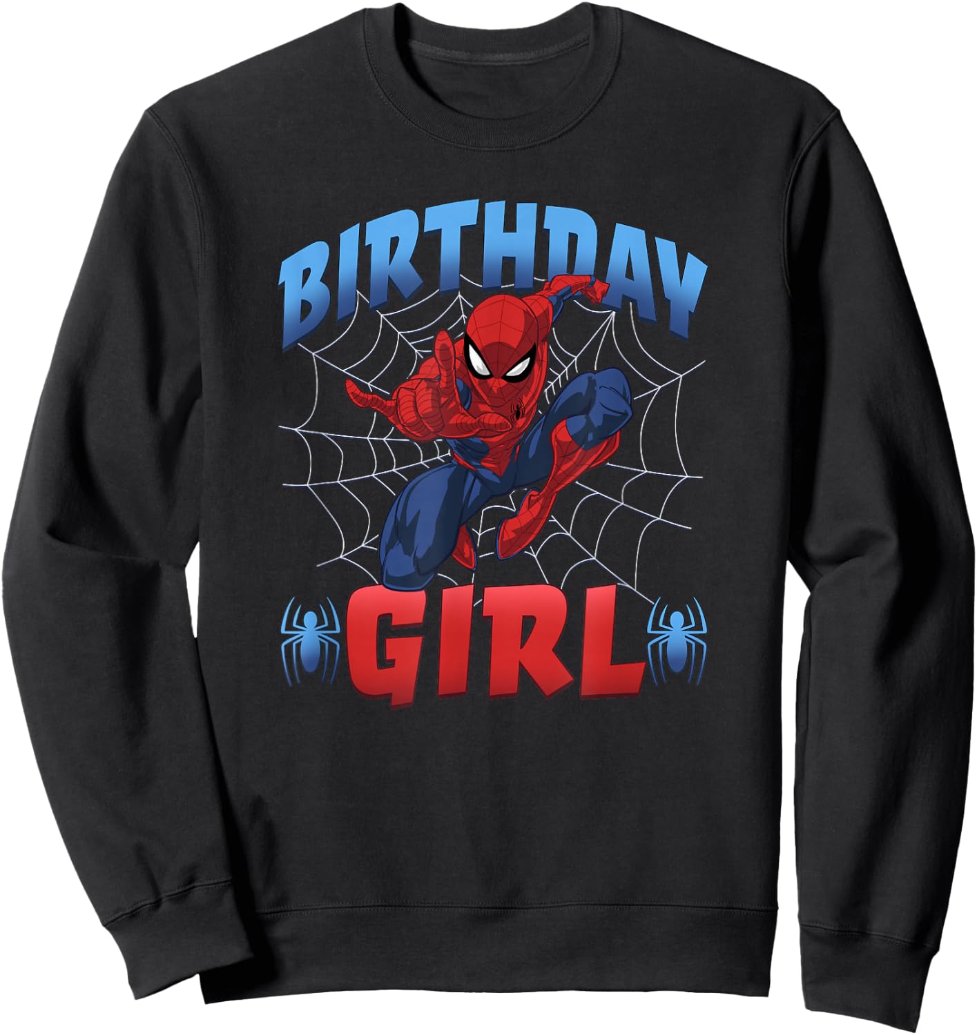 Marvel Spider-Man Birthday Girl Classic Sweatshirt - Sweatshirt | Black