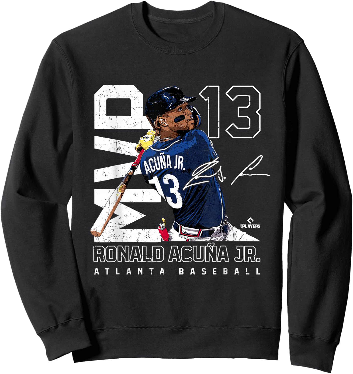 MVP Ronald Acuna Jr Atlanta MLBPA Sweatshirt - Sweatshirt | Black