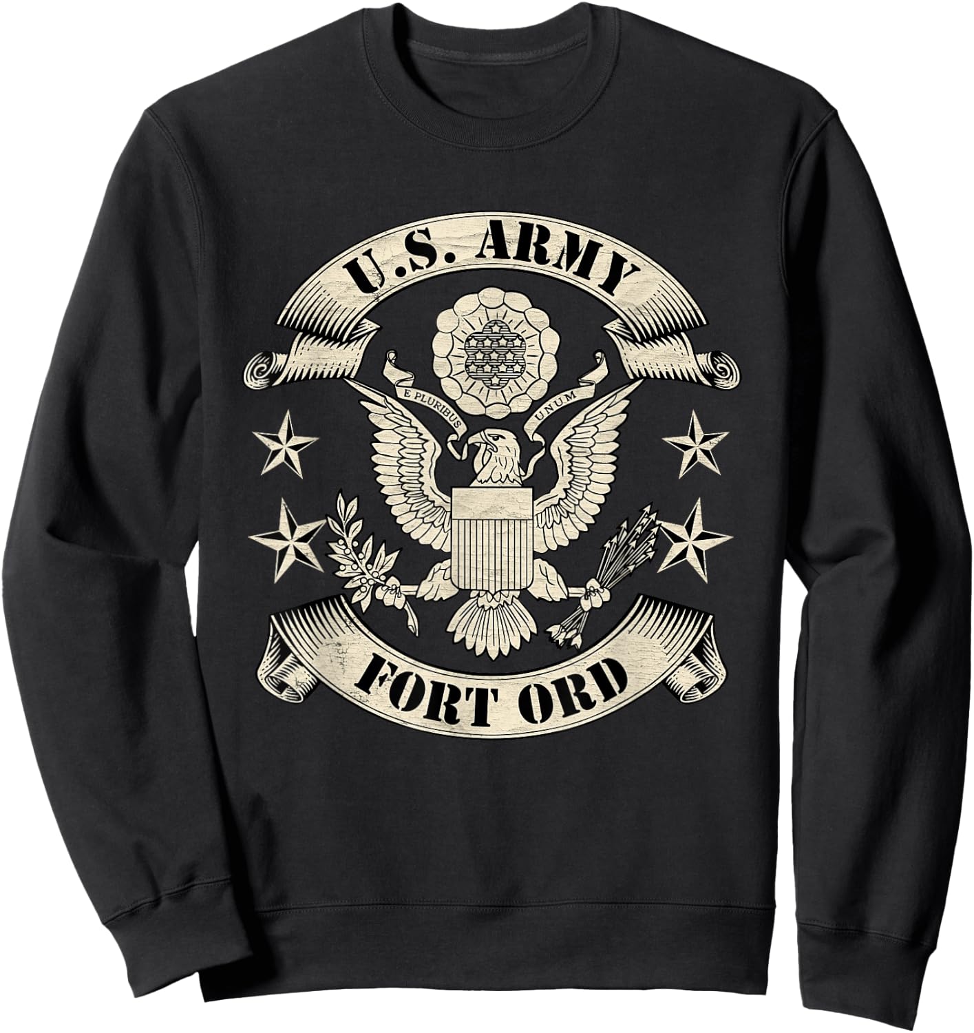 Fort Ord Us Army Base Ft Ord California CA Gifts Sweatshirt - Sweatshirt | Black