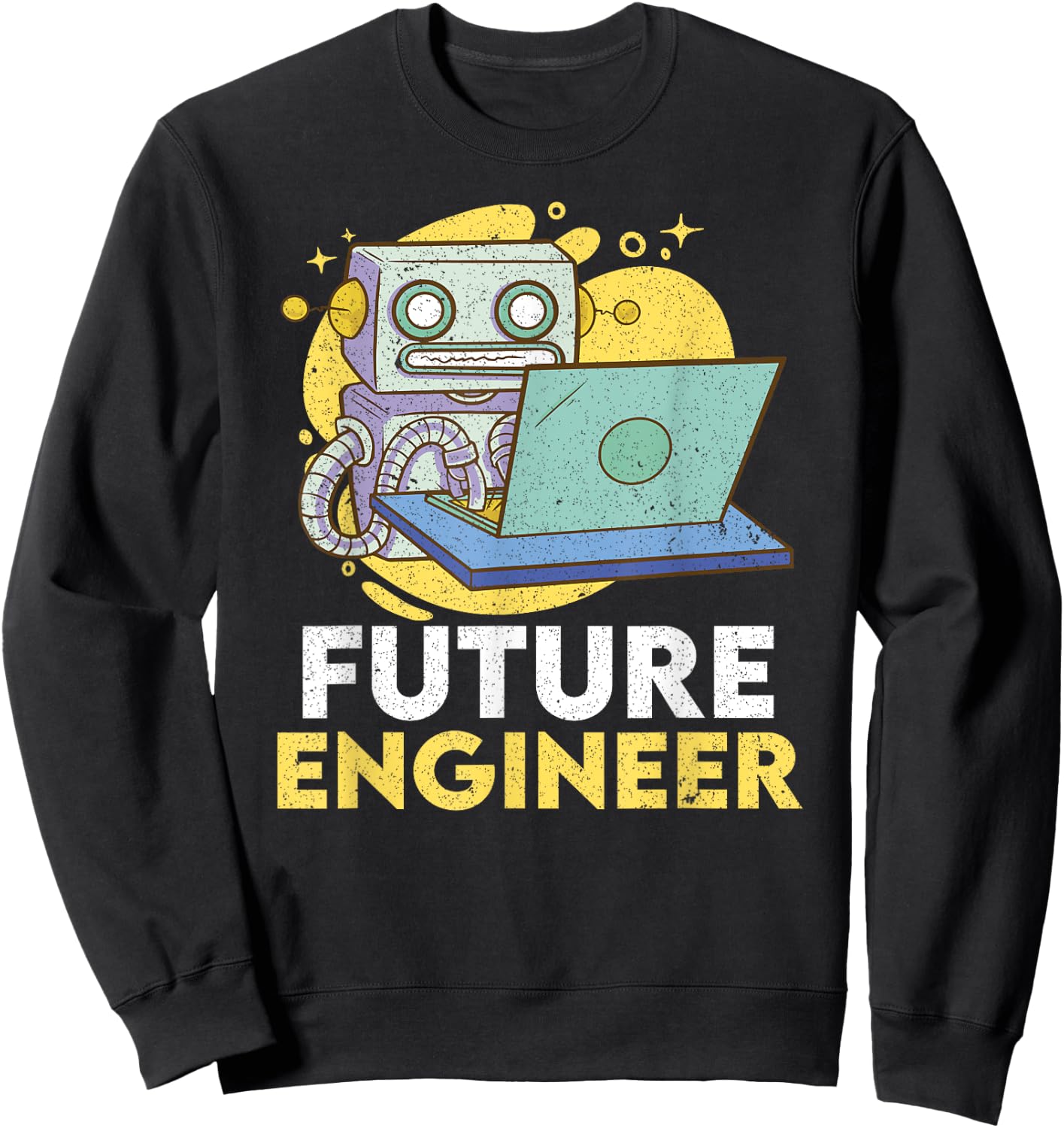 Future Engineer Robotics Robot Costume Engineer System Men's Sweatshirt - Sweatshirt | Black