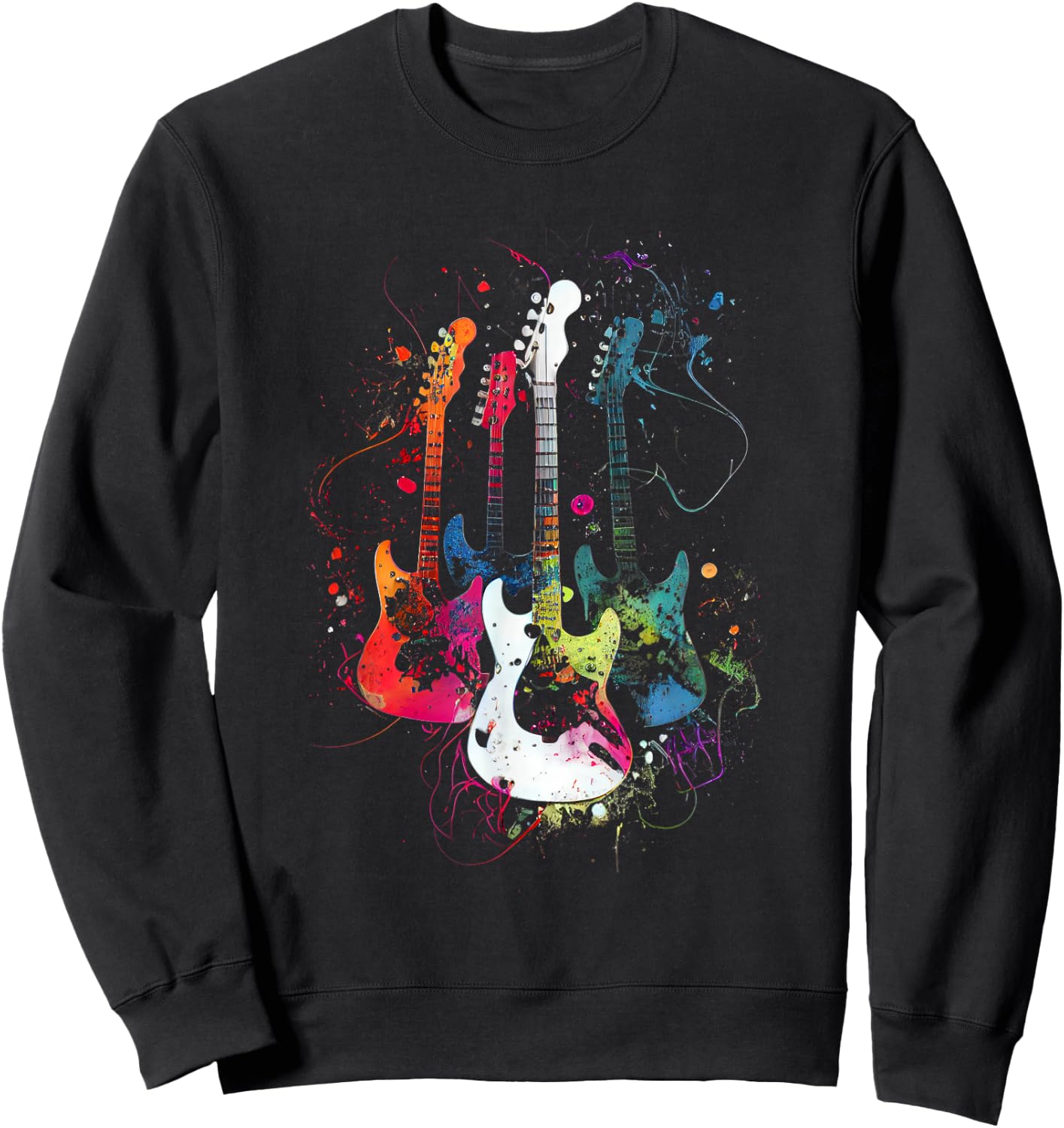 Guitars Musicians Guitarists Sweatshirt - Sweatshirt | Black