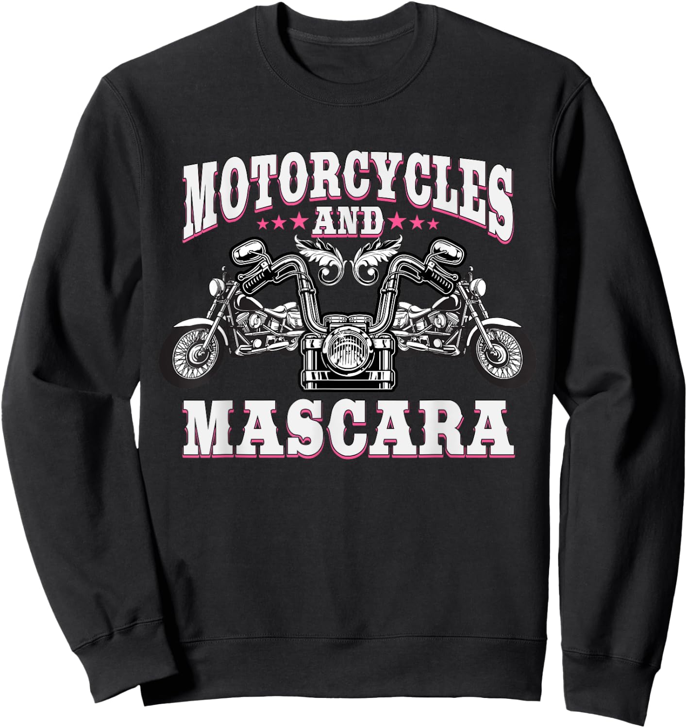 Funny Motorcycle Lover Designs For Girls Women Biker Female Sweatshirt - Sweatshirt | Black