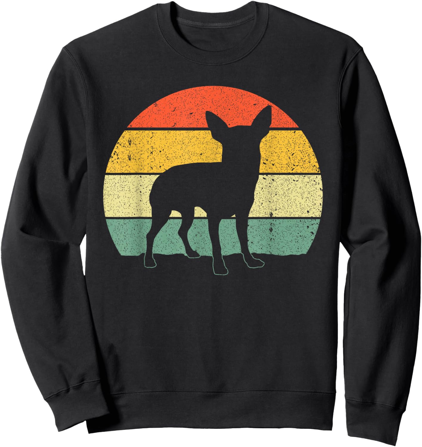 Vintage Chihuahua Design Women Kids Chihuahua Lovers Sweatshirt - Sweatshirt | Black