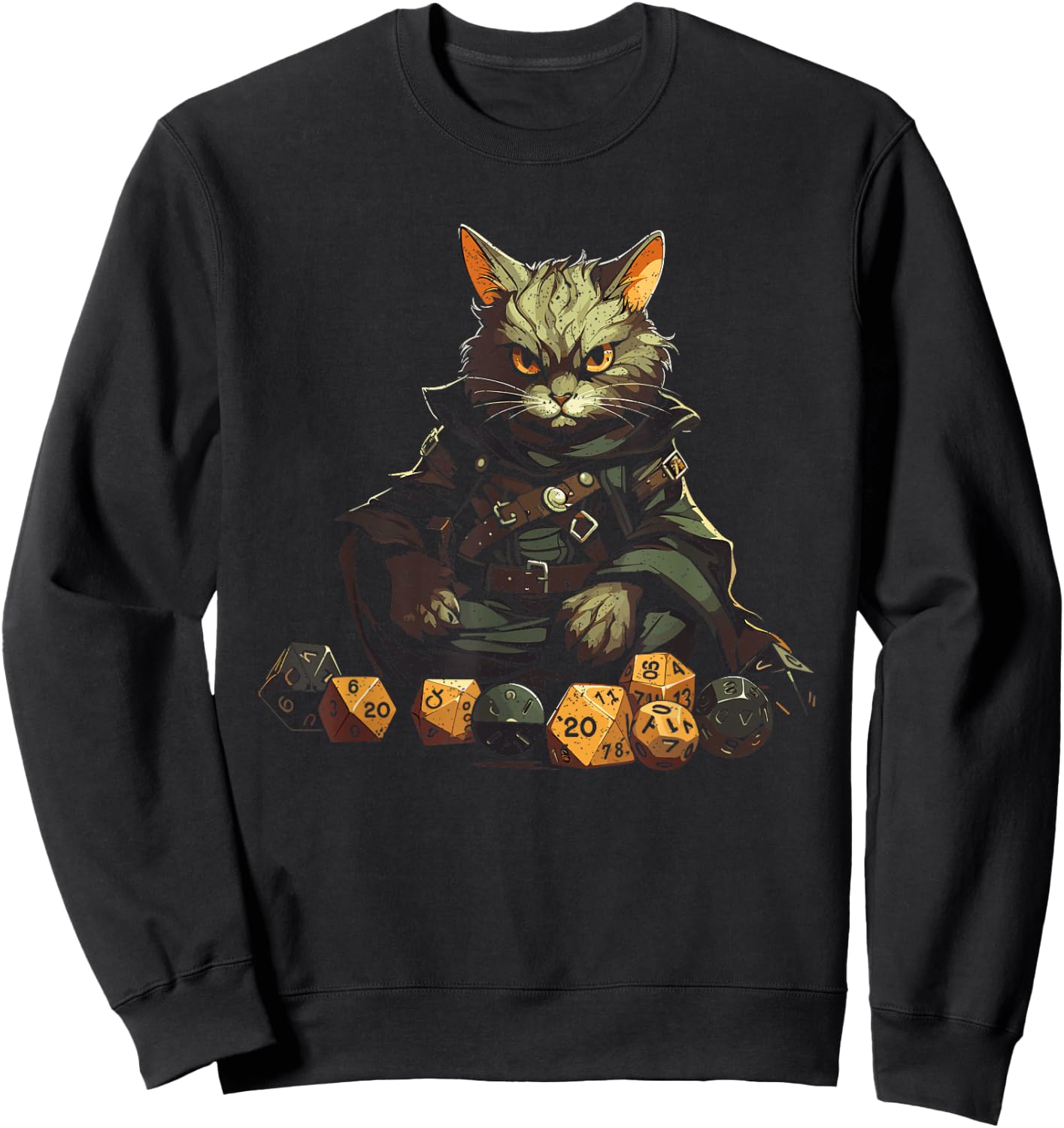RPG Gaming Role Playing D20 Tabletop Games Funny RPG Gamer Sweatshirt - Sweatshirt | Black