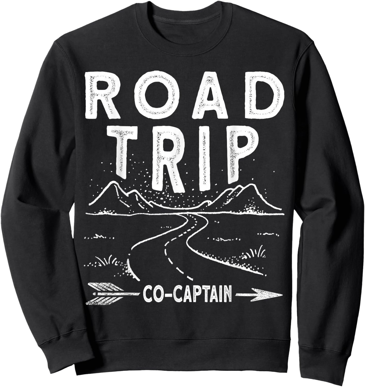 Road Trip Co Captain Road Trip Sweatshirt - Sweatshirt | Black