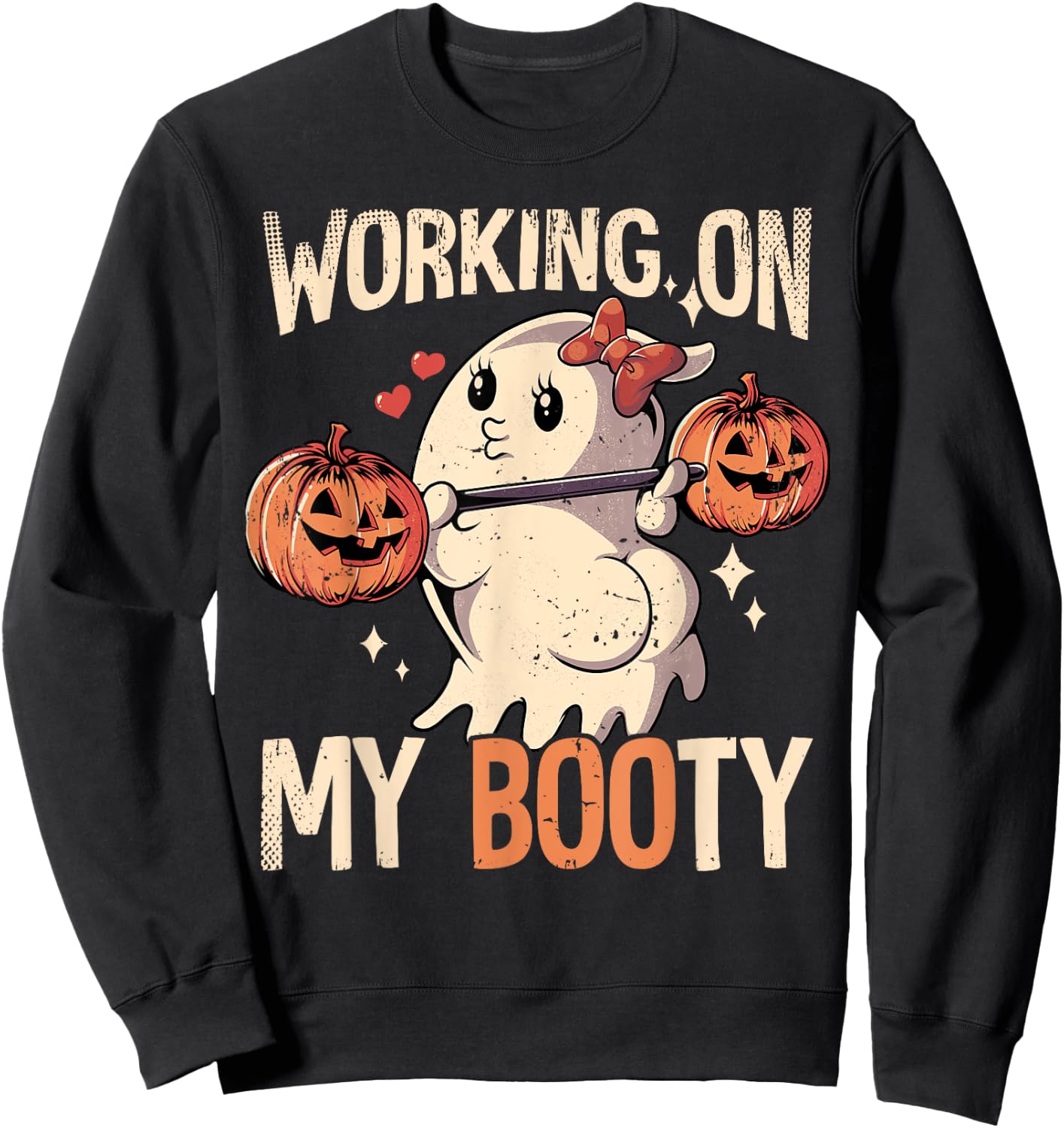 Working On My Booty Sweatshirt - Sweatshirt | Black
