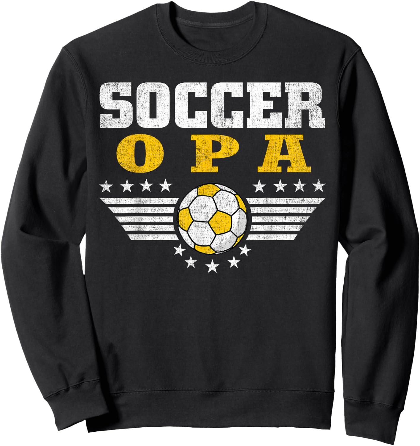 Soccer Opa - Soccer Player Funny Grandfather Soccer Sweatshirt - Sweatshirt | Black
