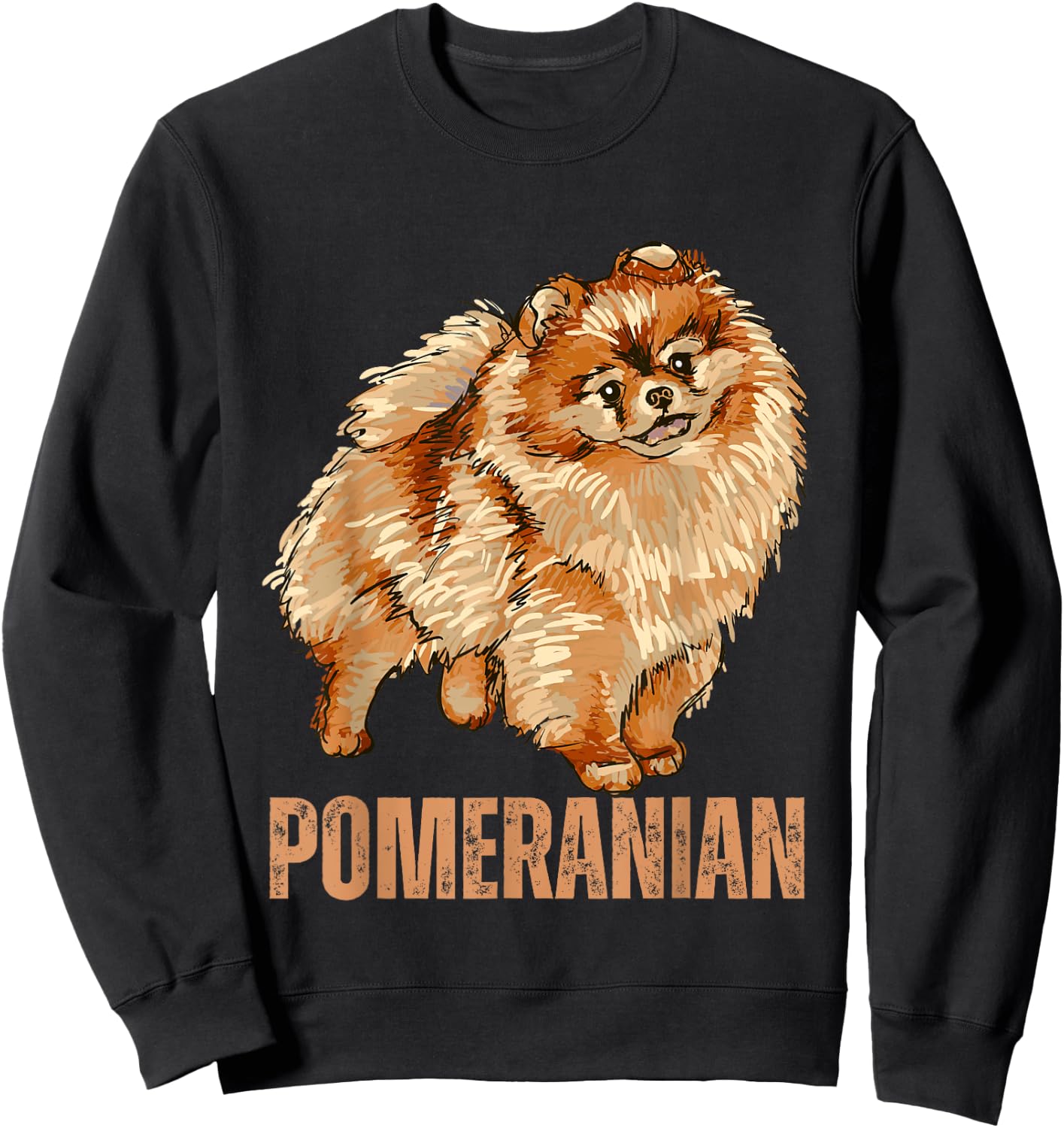 Sarcastic Dog Shirts Co18 Pomeranian Kids Black Small Short Sleeve Sweatshirt - Sweatshirt | Black