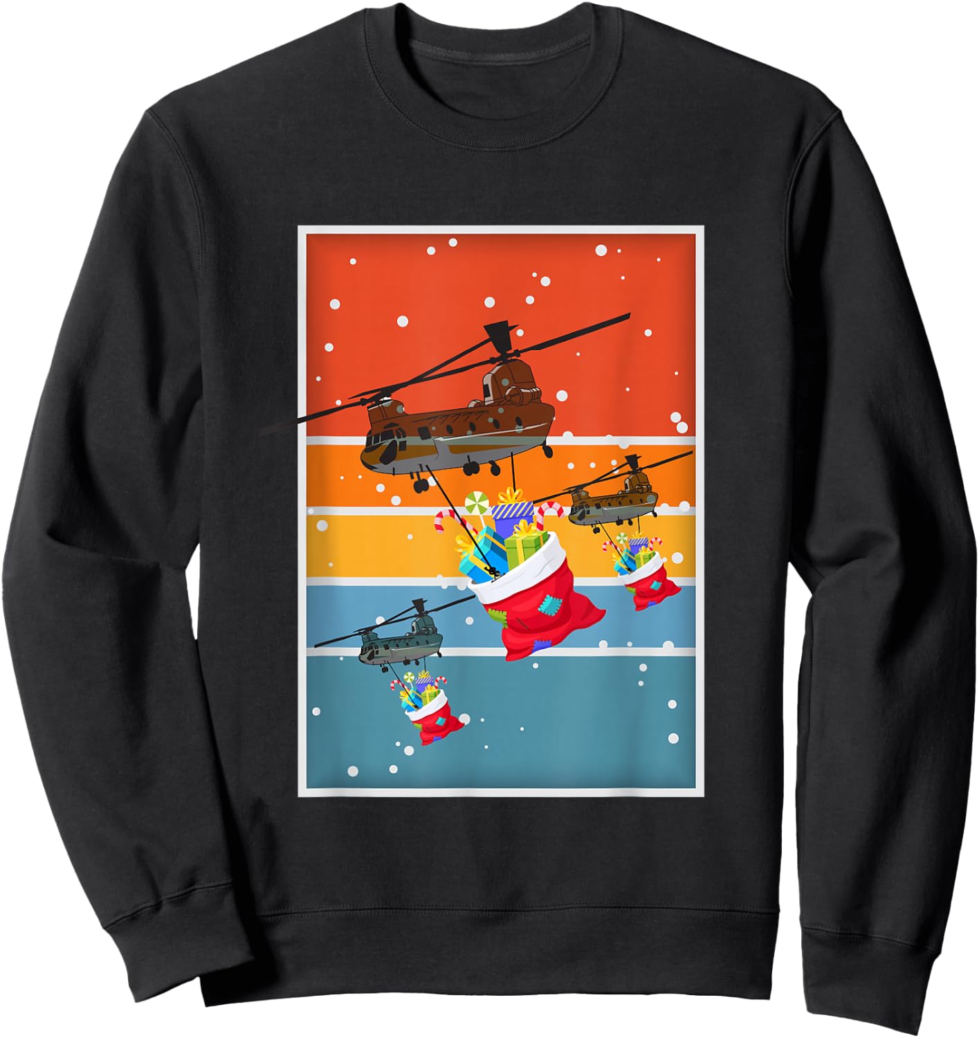 Smeen Designs Merry Christmas -Adults Kids Black Cotton Polyester Short Sleeve Sweatshirt - Sweatshirt | Black