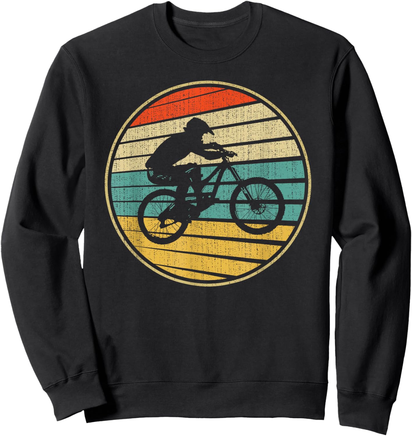 Vintage BMX Rider Retro Bike Bicycle Stunt Racing 70s 80s Sweatshirt - Sweatshirt | Black