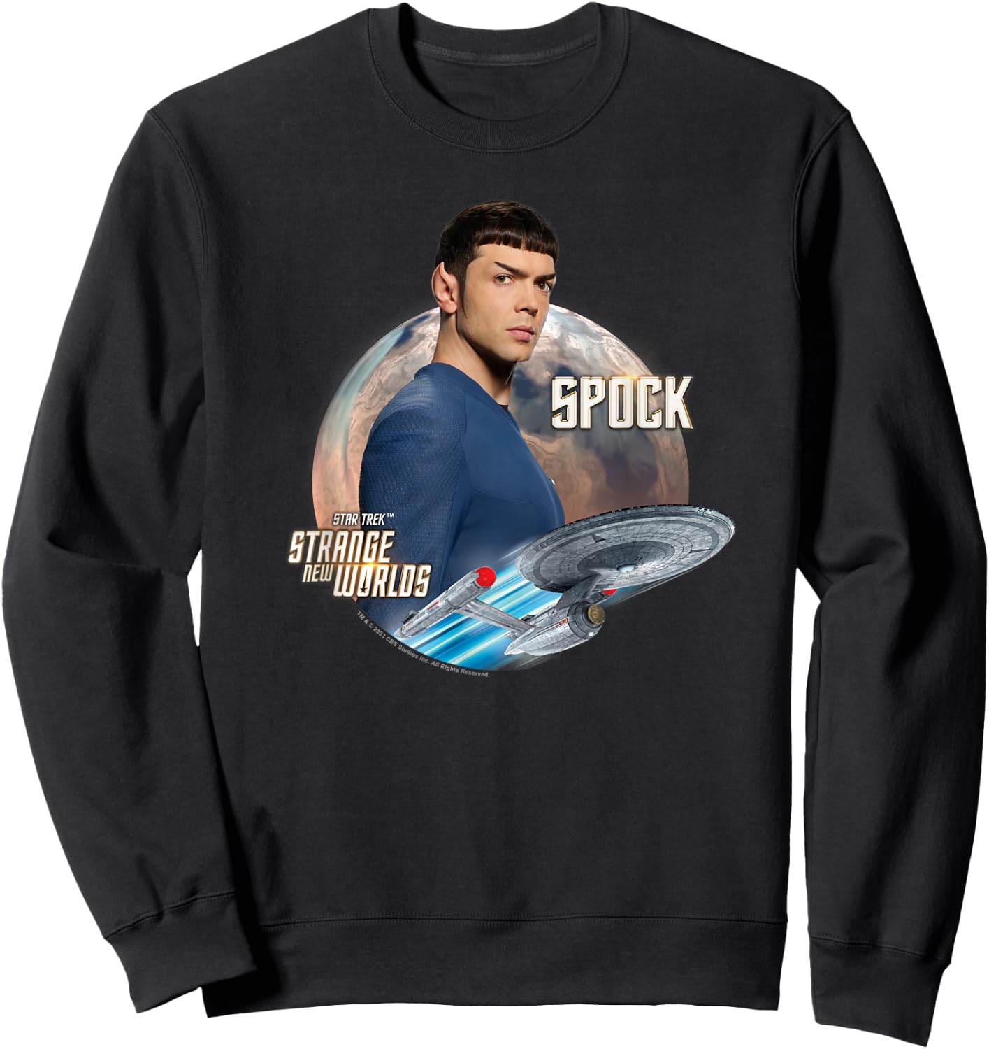 Star Trek Strange New Worlds Spock Sweatshirt - Sweatshirt | Black