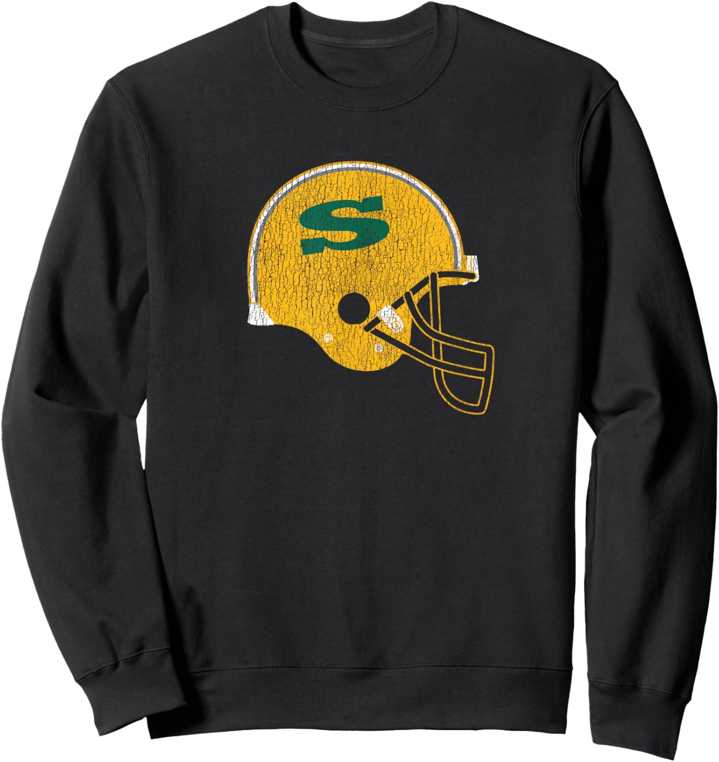 Siena College Throwback Football Helmet Vintage 80s Sweatshirt - Sweatshirt | Black