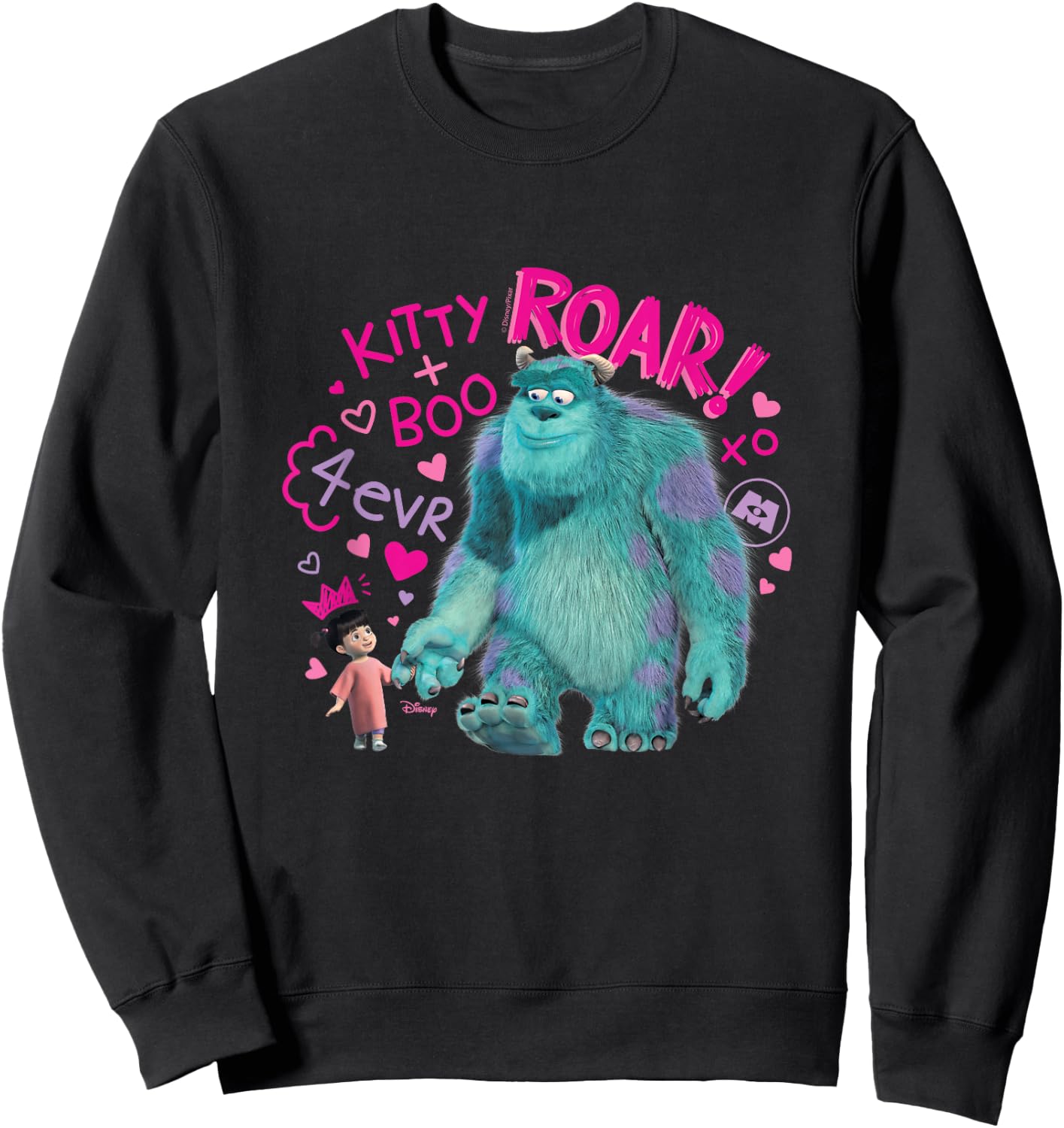 Monsters Inc - Kitty & Boo 4Evr Sweatshirt - Sweatshirt | Black