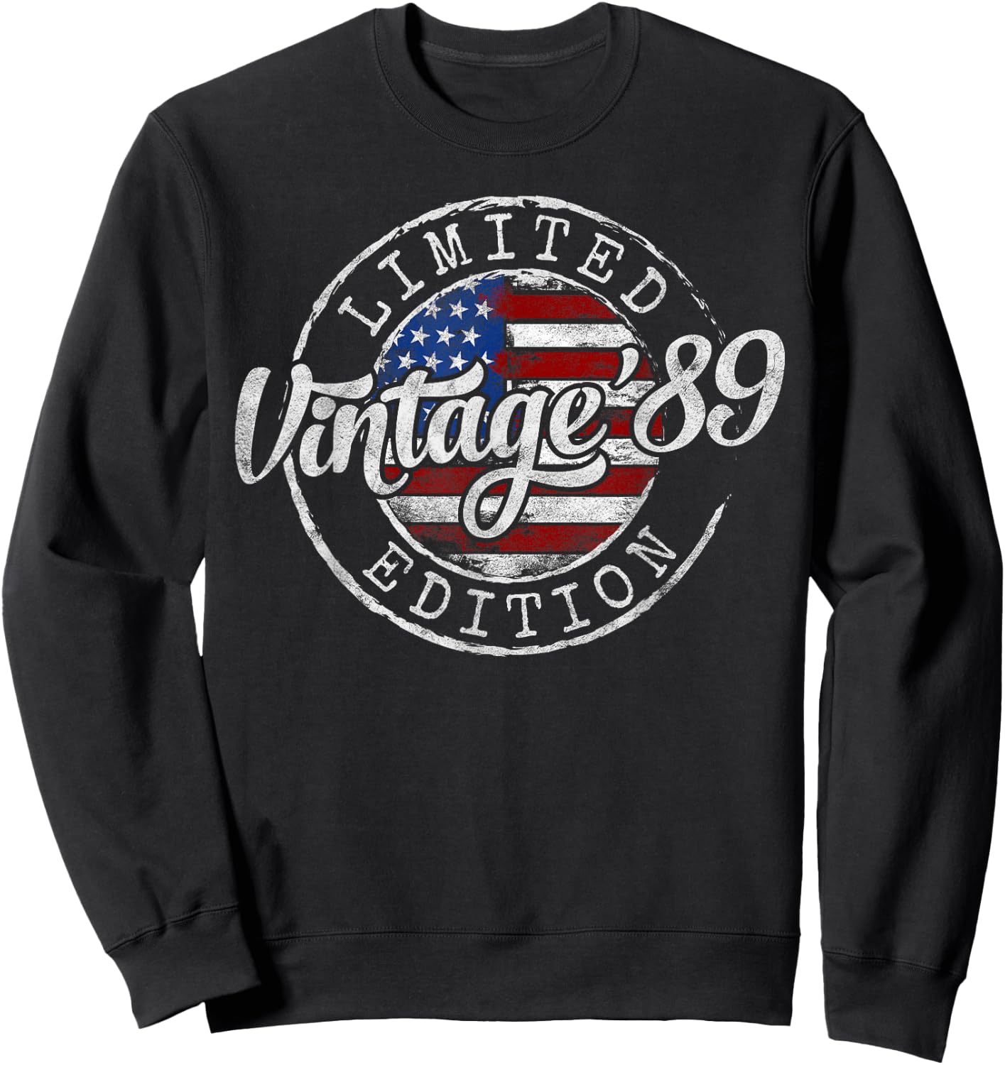 Vintage 1989 36th Birthday Gifts Women 36 Year Old Sweatshirt - Sweatshirt | Black