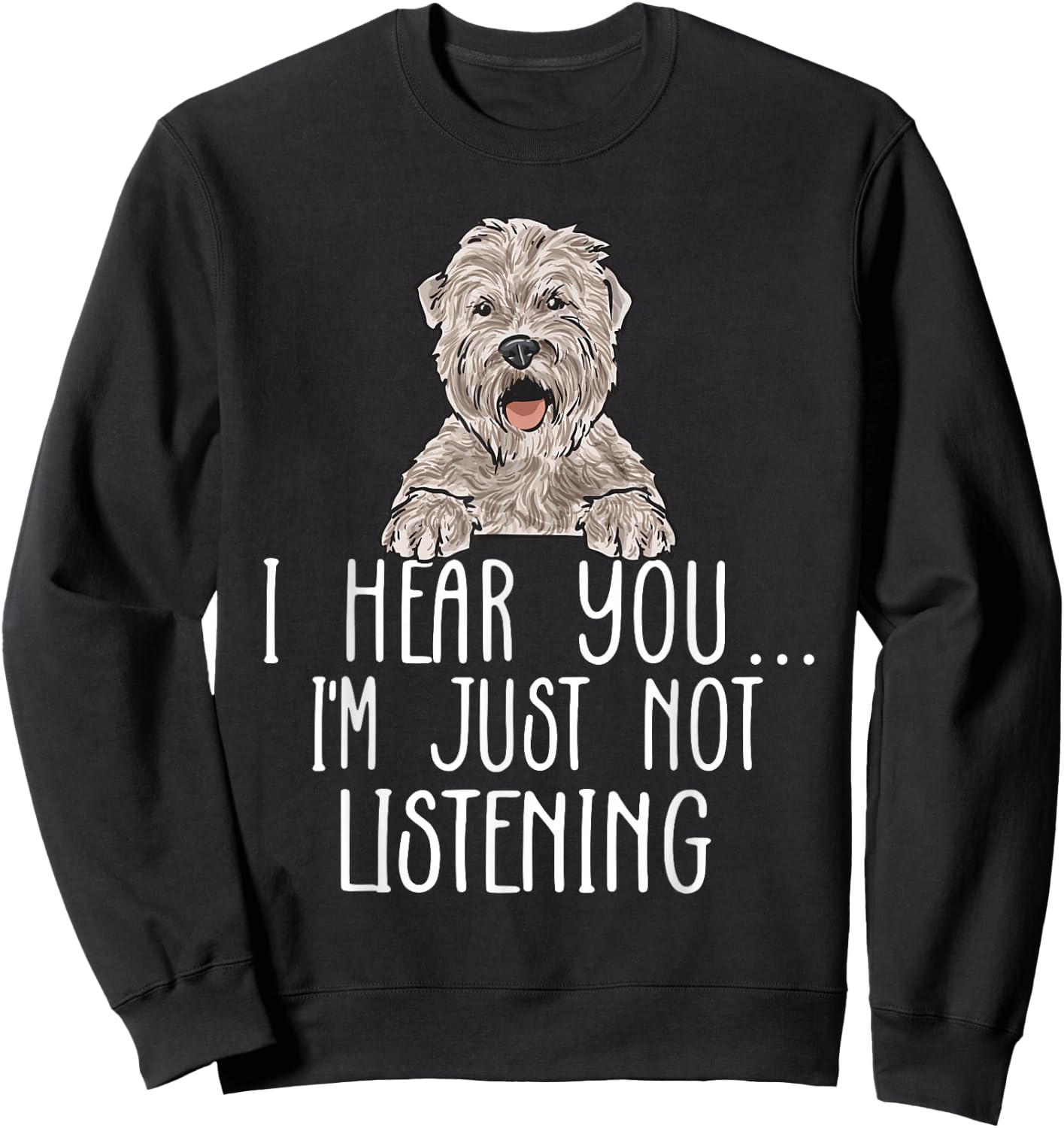 Wheaten Terrier Soft Coated Wheaten Terrier Sweatshirt - Sweatshirt | Black