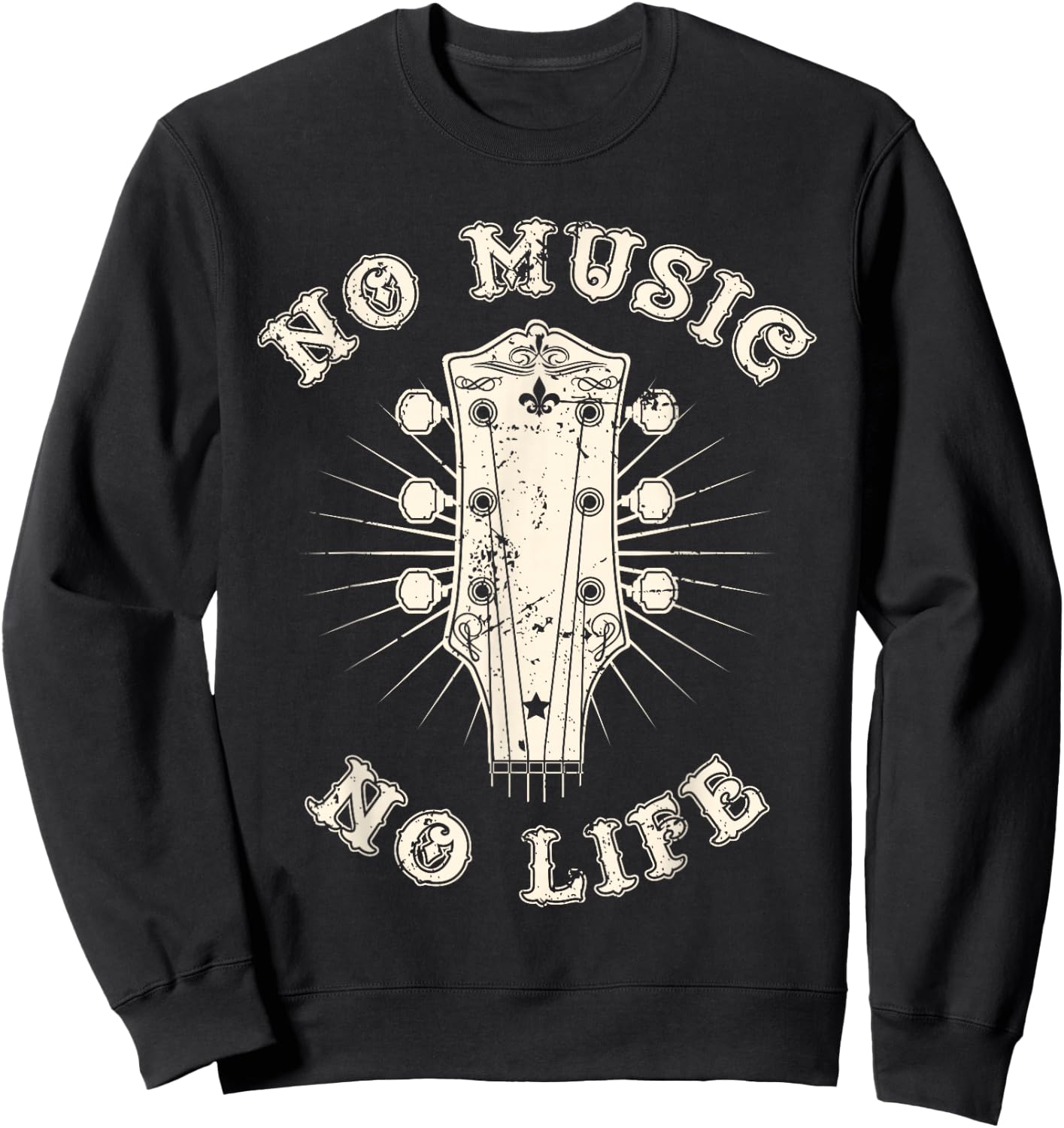 No Music No Life Rhythm Creative Passion Sweatshirt - Sweatshirt | Black