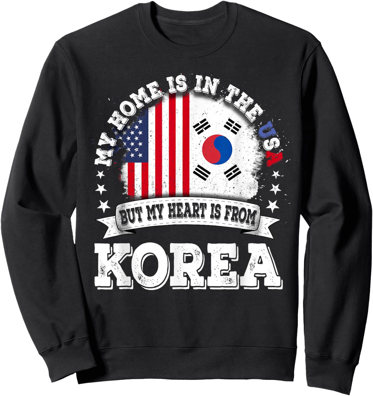 American Korea Flag Sweatshirt - Sweatshirt | Black