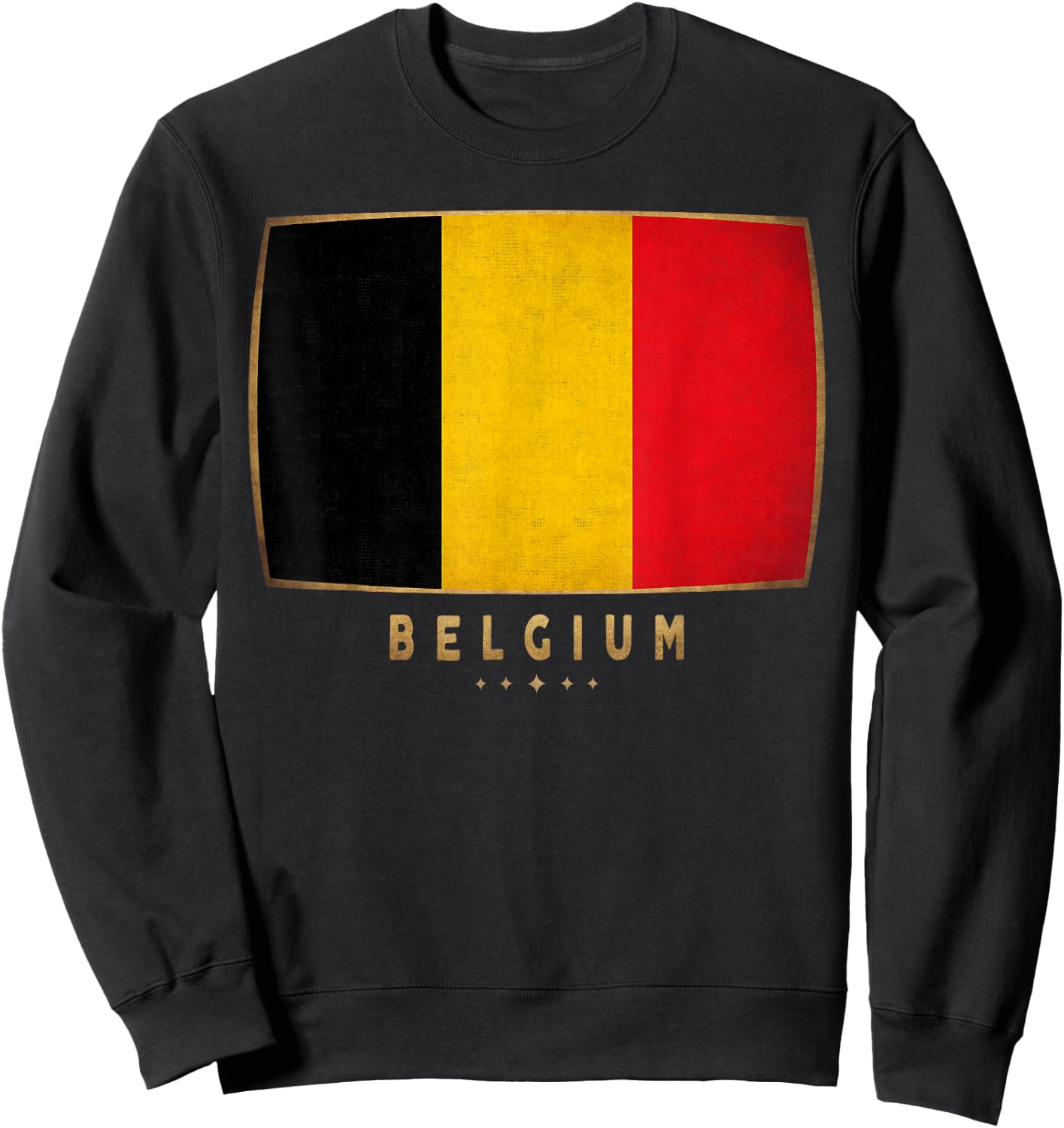 Belgium Flag - Funny Belgium Jersey Women Kids Sweatshirt - Sweatshirt | Black