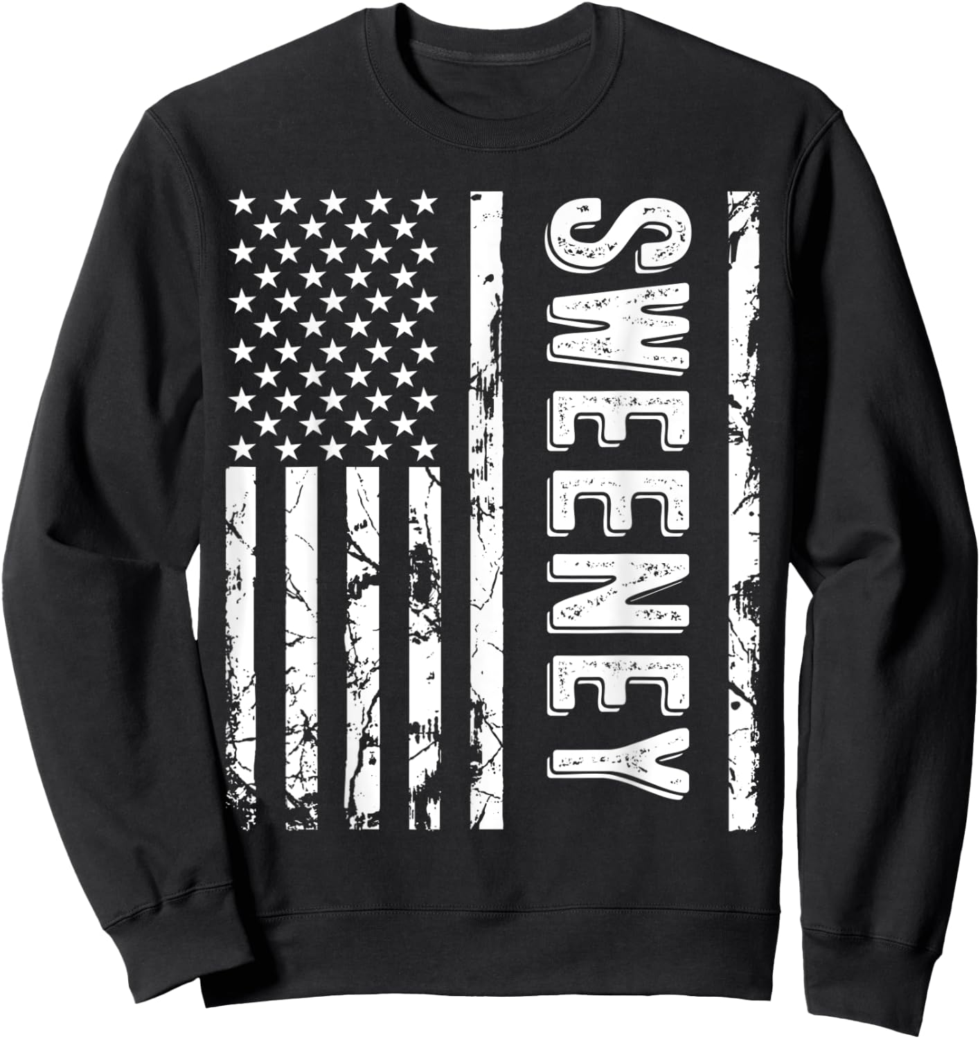 Sweeney Last Name Funny Surname Team Sweeney Family Reunion Sweatshirt - Sweatshirt | Black