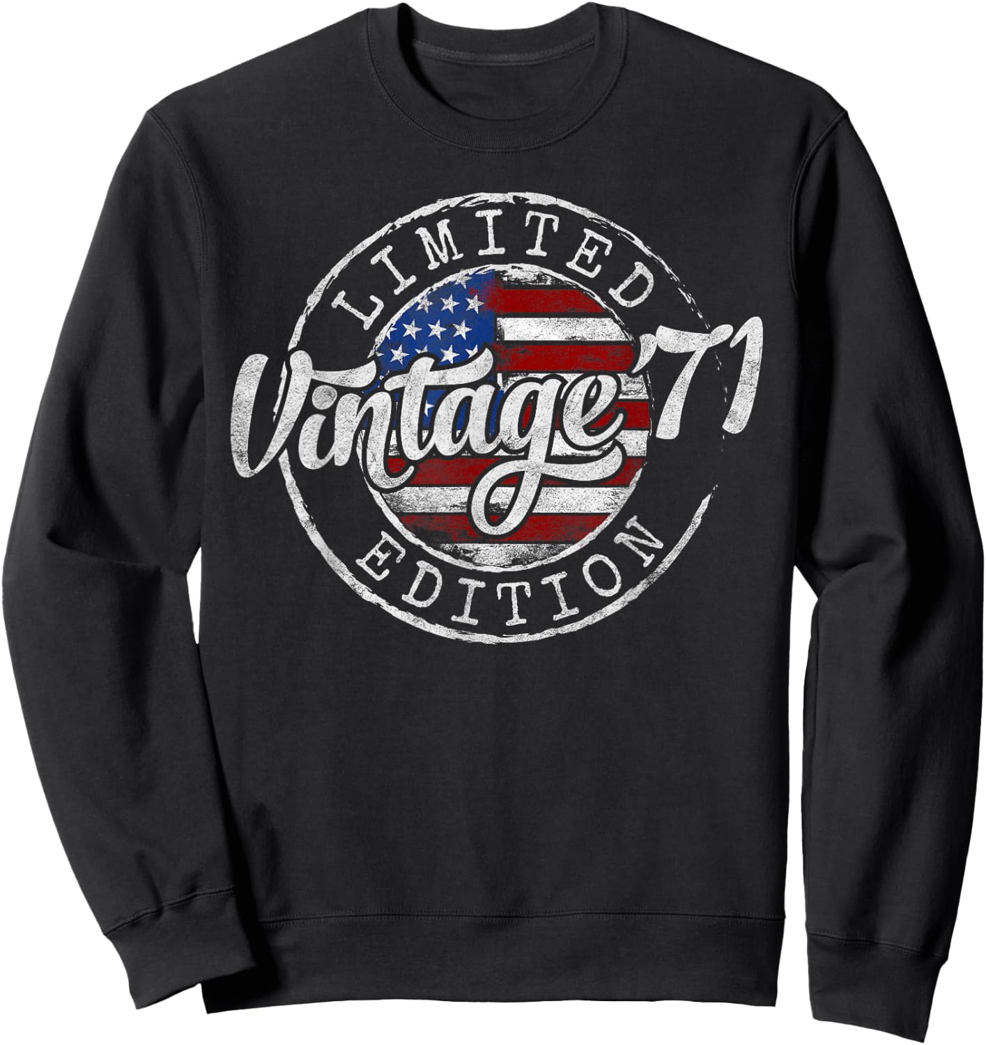 Vintage 1971 54th Birthday Gifts Women 54 Year Old Sweatshirt - Sweatshirt | Black