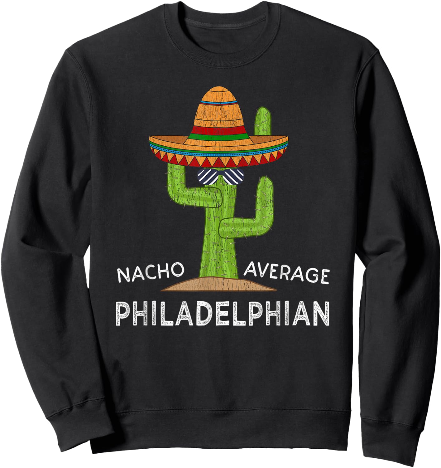 Native Philadelphian Meme | Funny Philadelphia PA Roots Home Sweatshirt - Sweatshirt | Black
