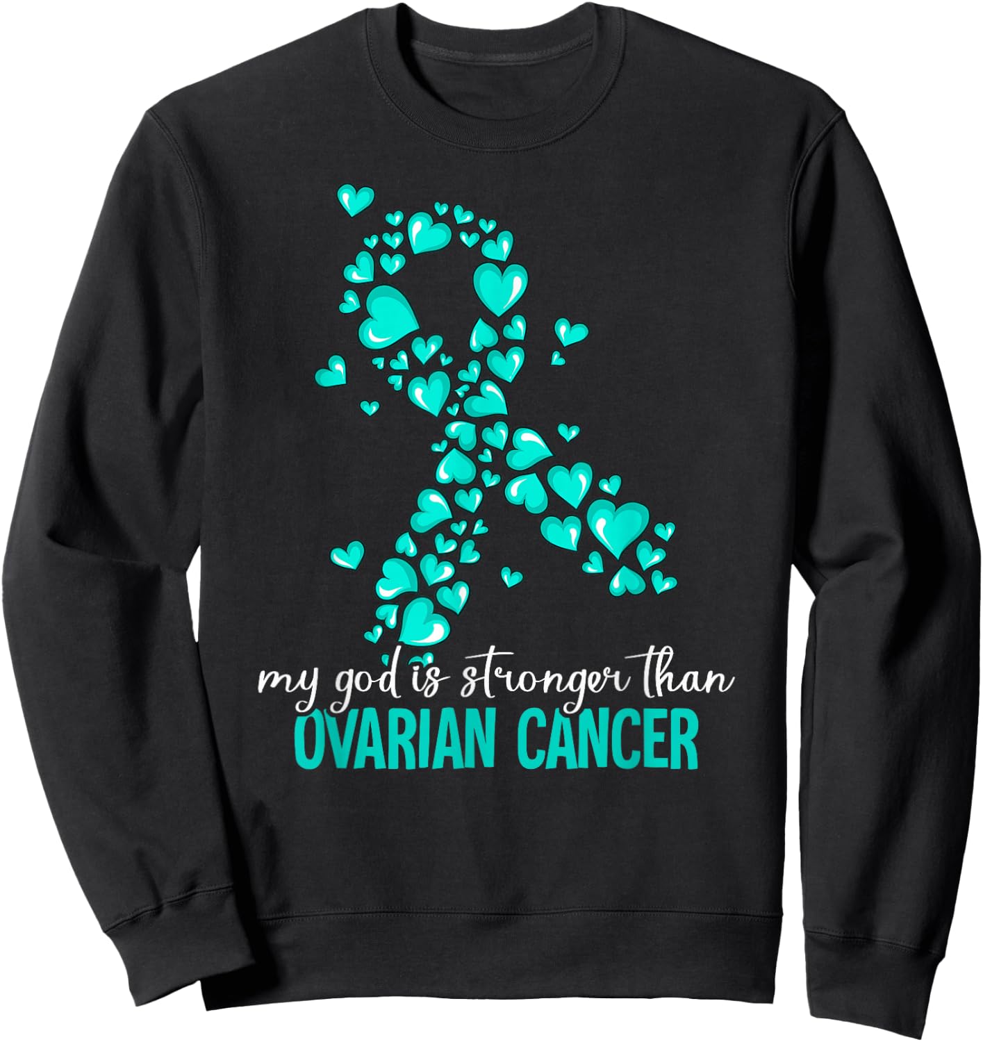 Ovarian Cancer Awareness Sweatshirt - Sweatshirt | Black