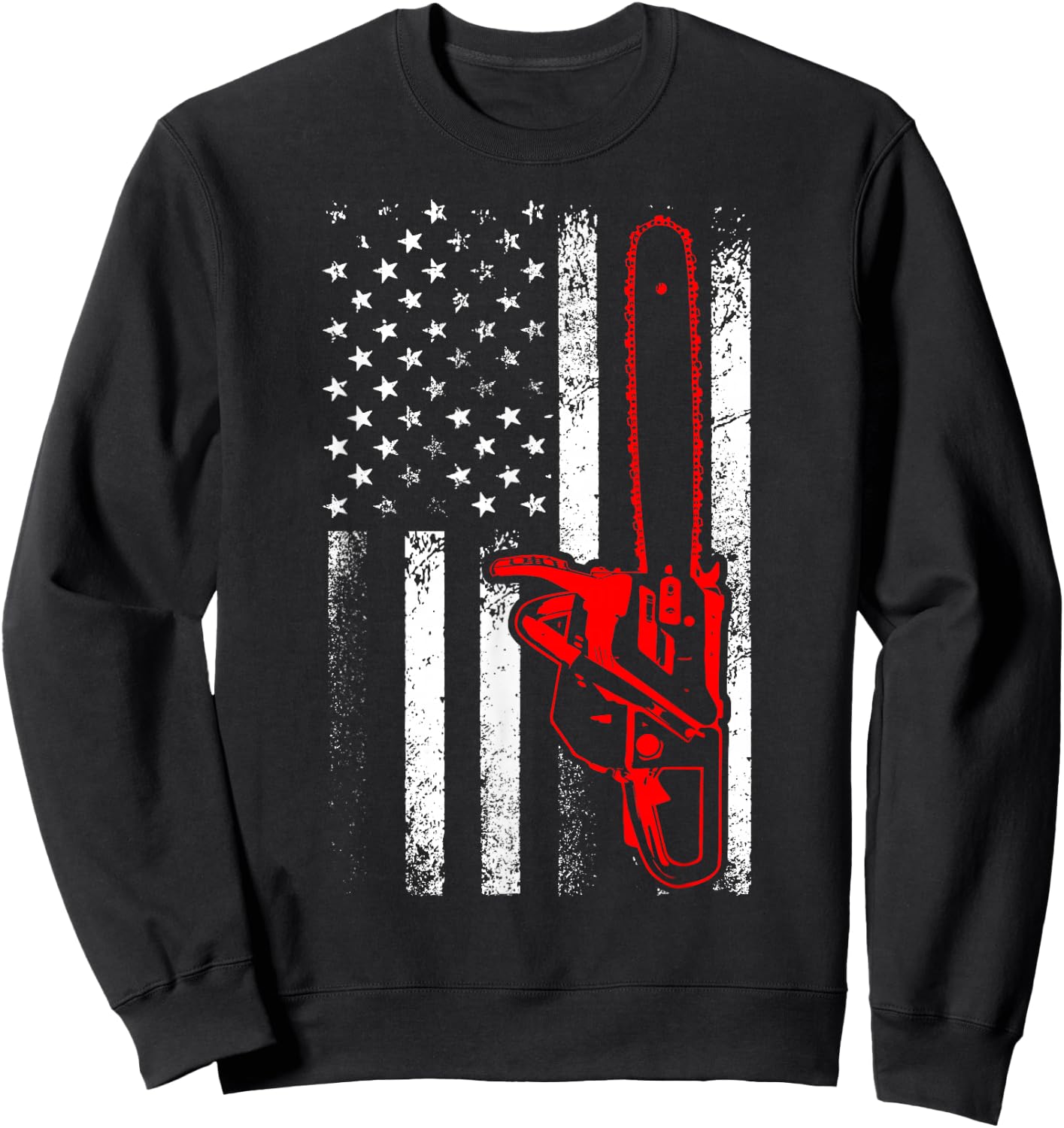 Funny Logger Arborist Gift Men Cool Lumberjack Woodworker Sweatshirt - Sweatshirt | Black