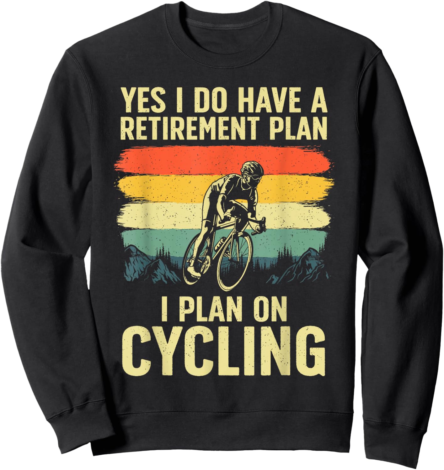 Funny Cycling Art Women Bicyclist Bike Racing Biker Sweatshirt - Sweatshirt | Black